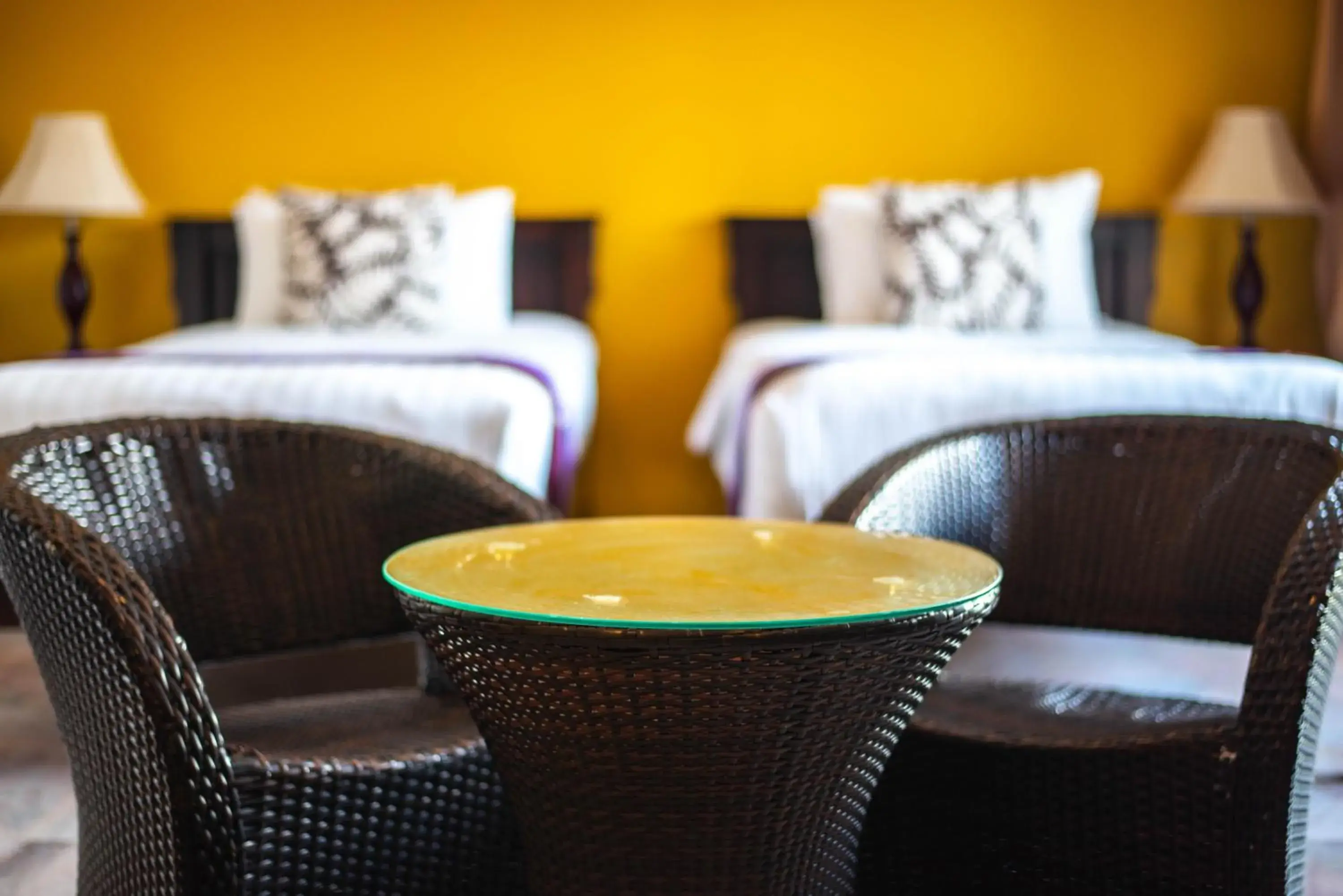 Bed in Kamala Beachfront Apartment Bed in Kamala Beachfront Apartment