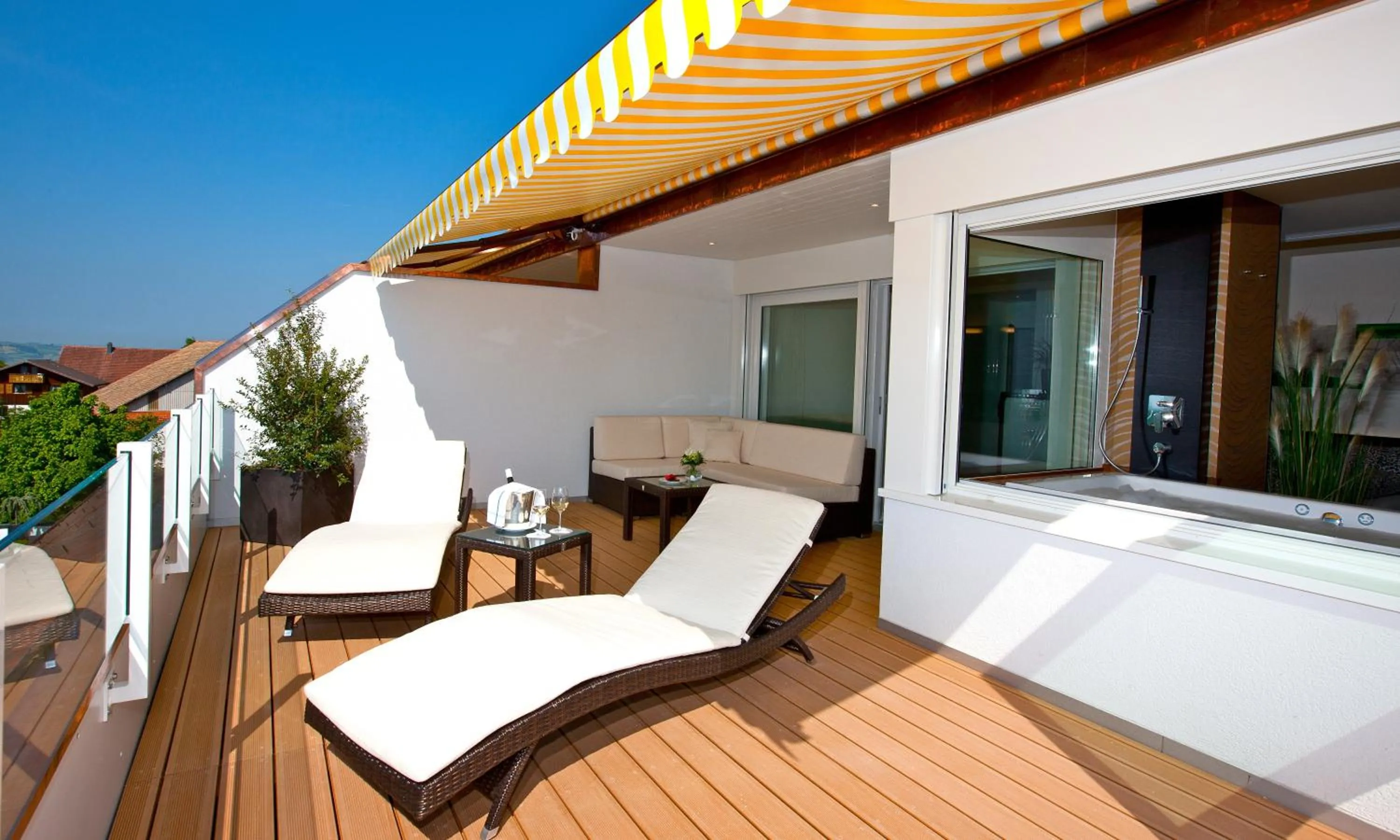 Balcony/Terrace in Hotel Restaurant Vogelsang