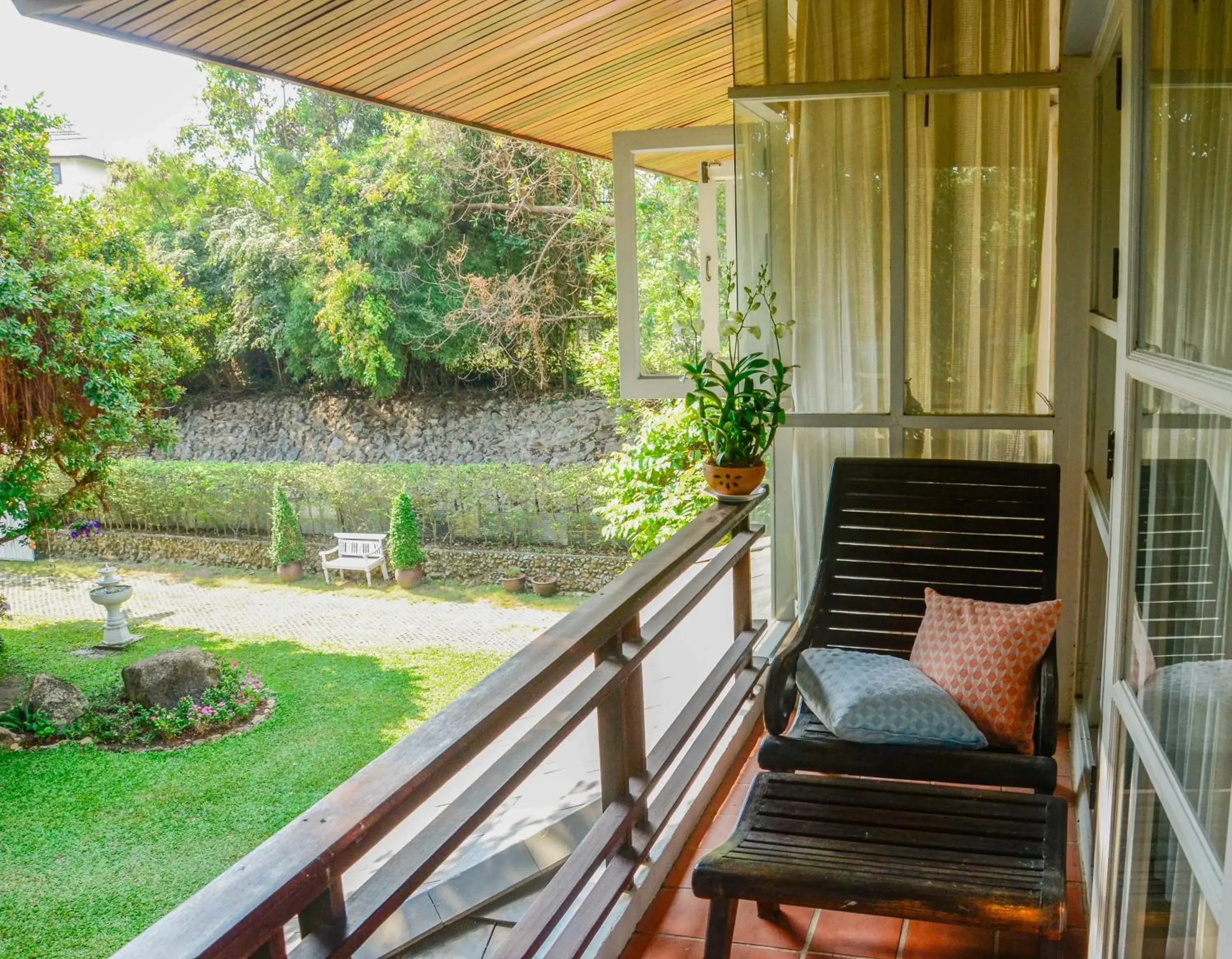 Balcony/Terrace in Banyan House Samui bed and breakfast (Adult Only) Balcony/Terrace in Banyan House Samui bed and breakfast (Adult Only)