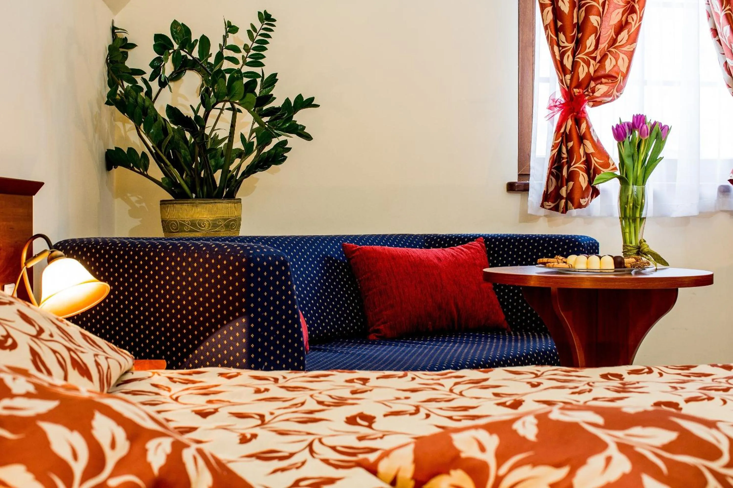 Bed in Hotel Concordia