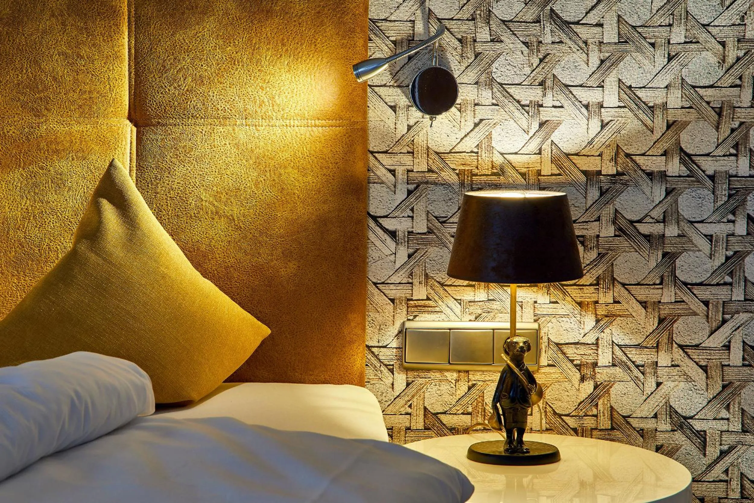 Decorative detail, Bed in Dolomit Boutique Hotel