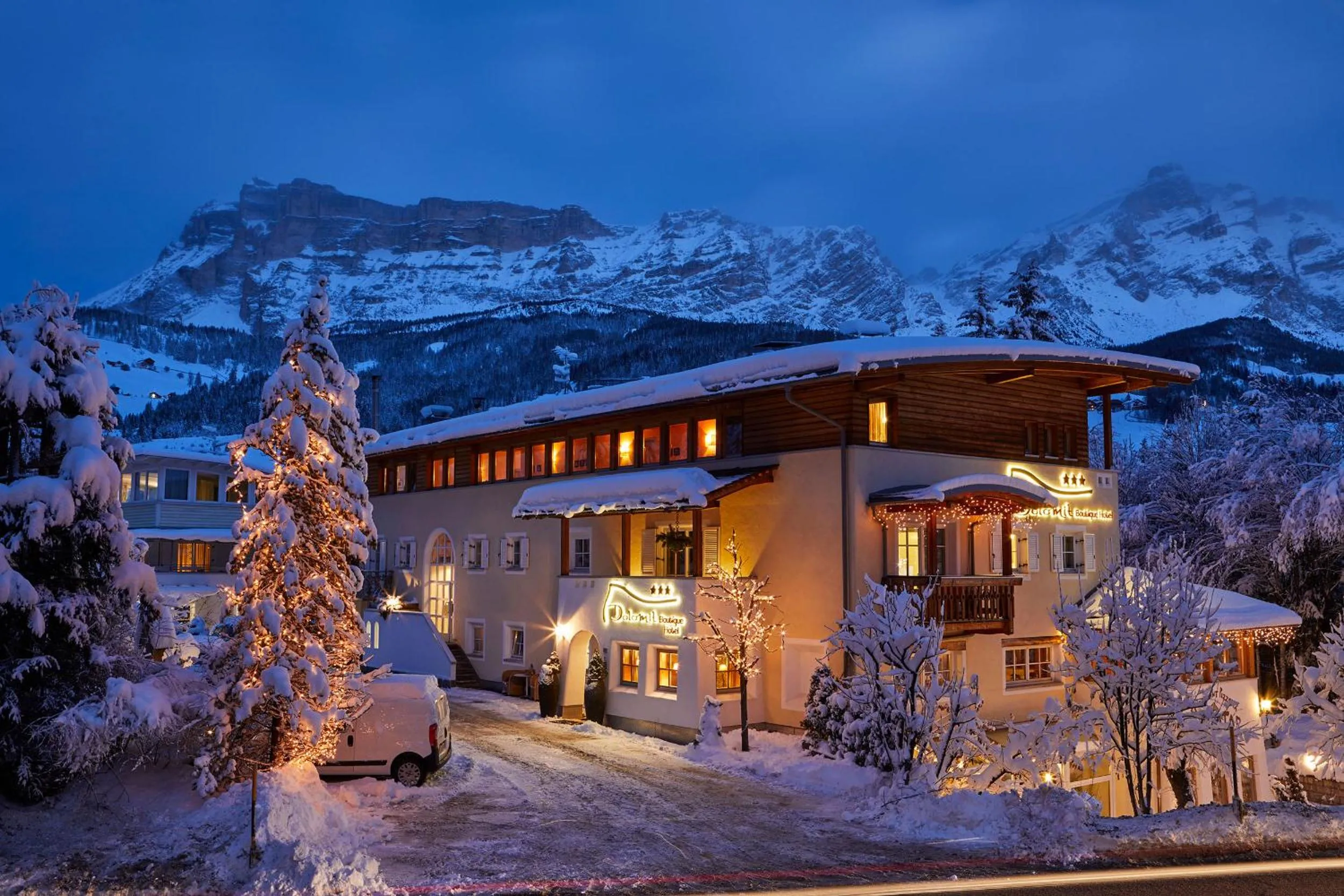 Facade/entrance in Dolomit Boutique Hotel