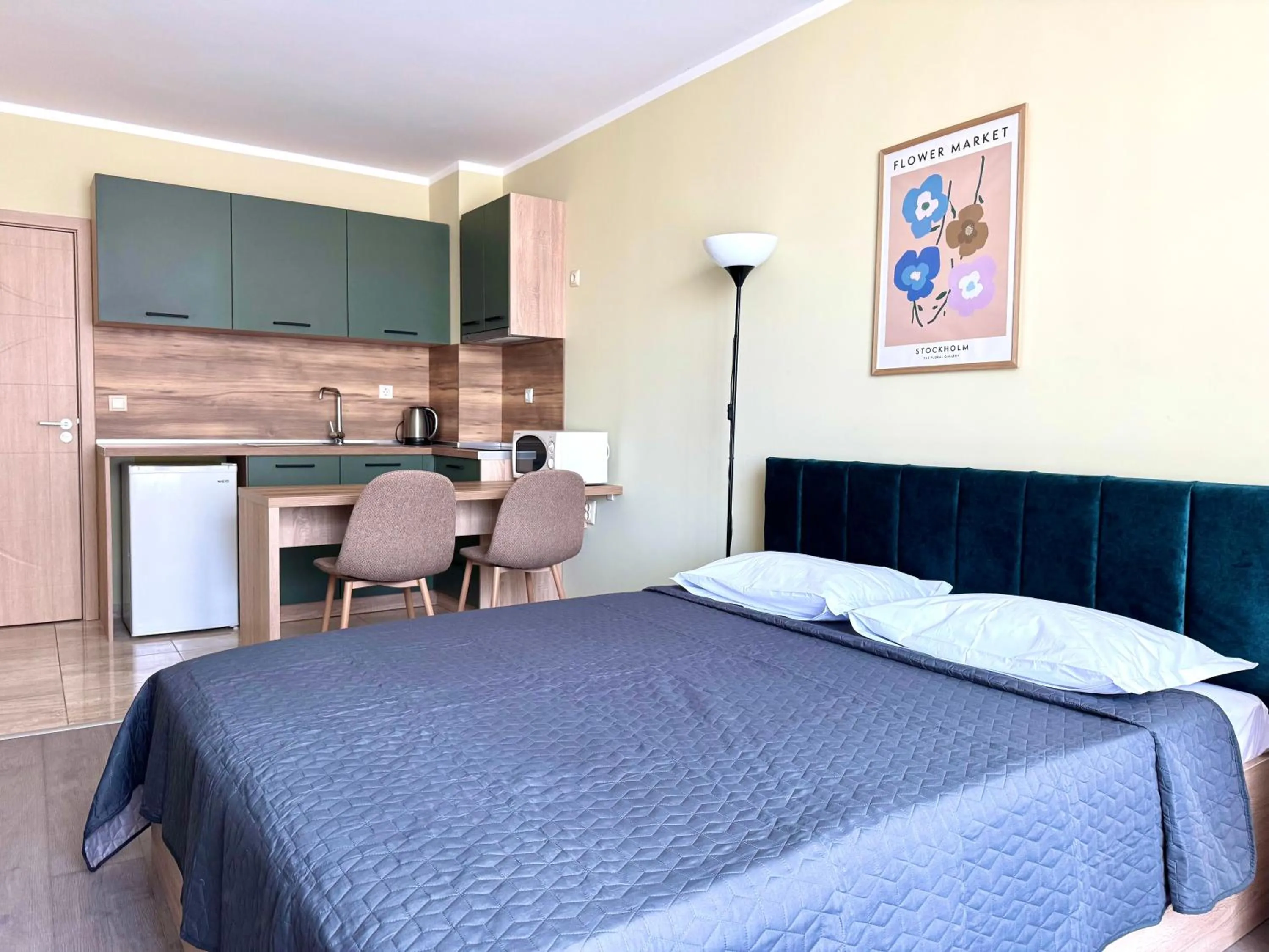 Bed in Evi Apartments 2