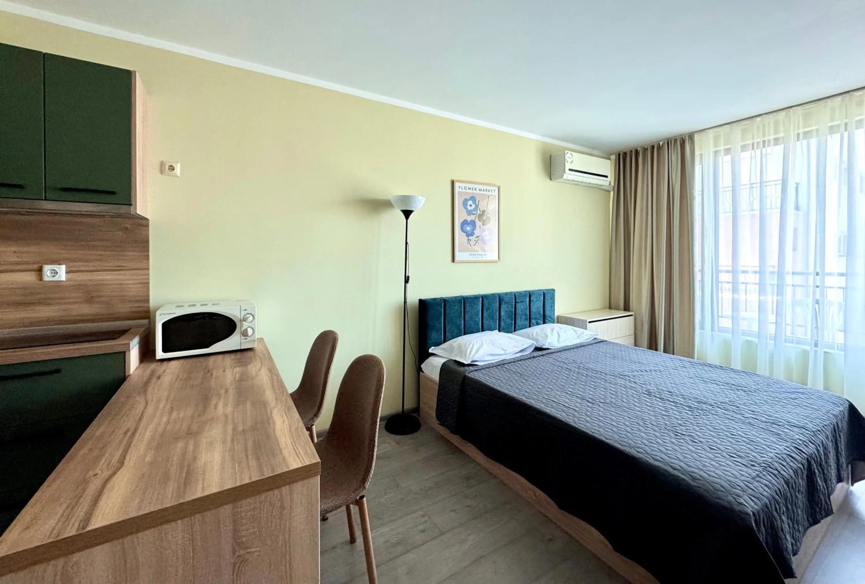 Bed in Evi Apartments 2