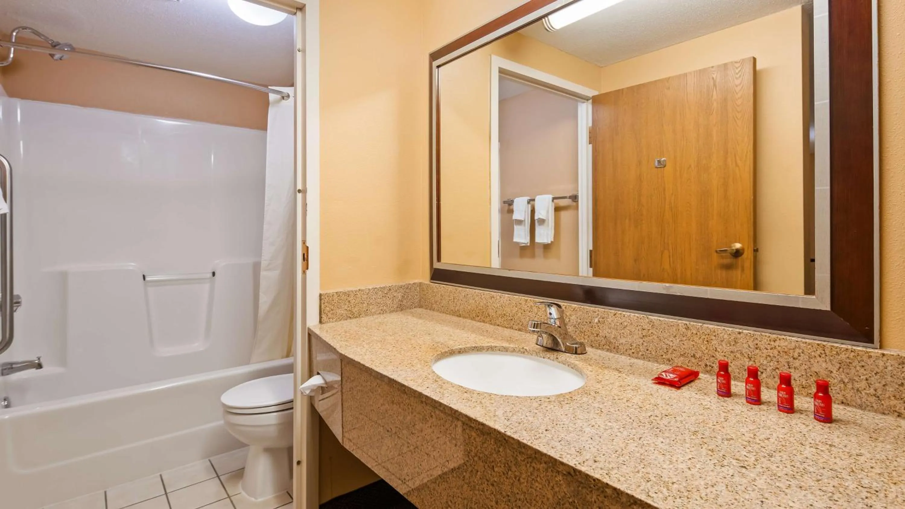 Bathroom in SureStay Plus Hotel by Best Western Black River Falls
