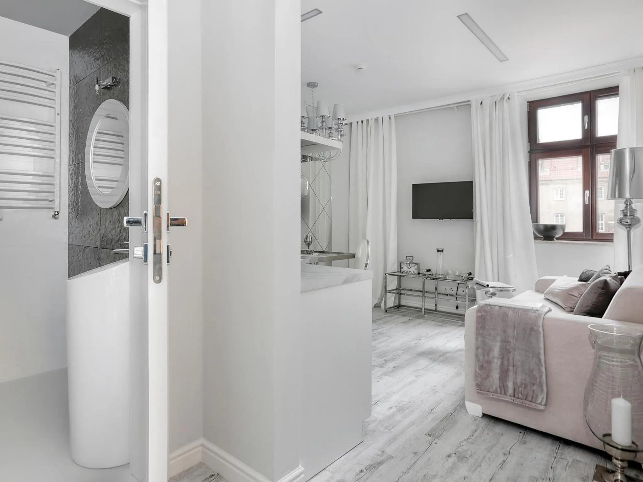 Living room in Sweet Suite