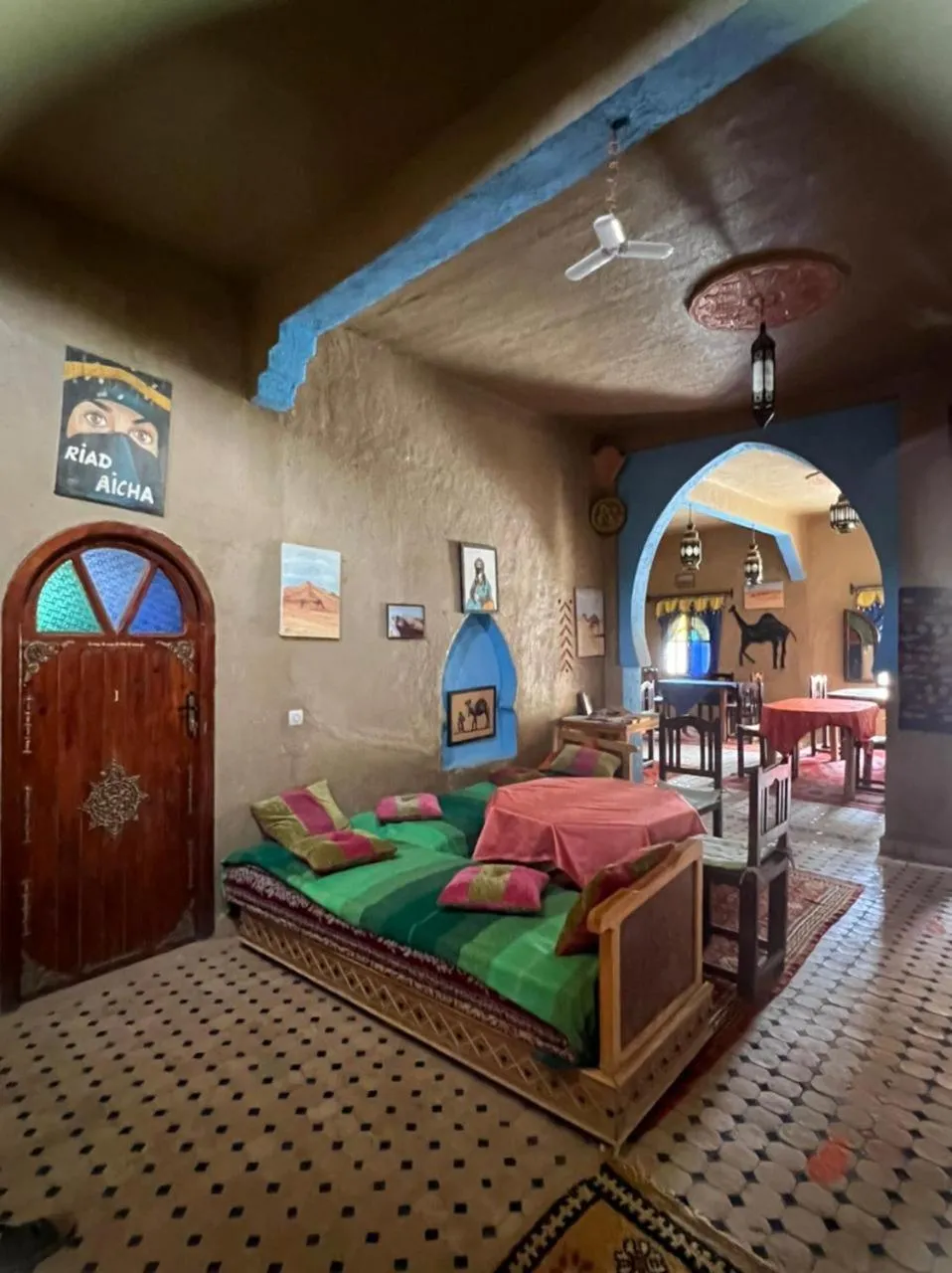 Property building, Bed in Riad Aicha & Camel Trekking