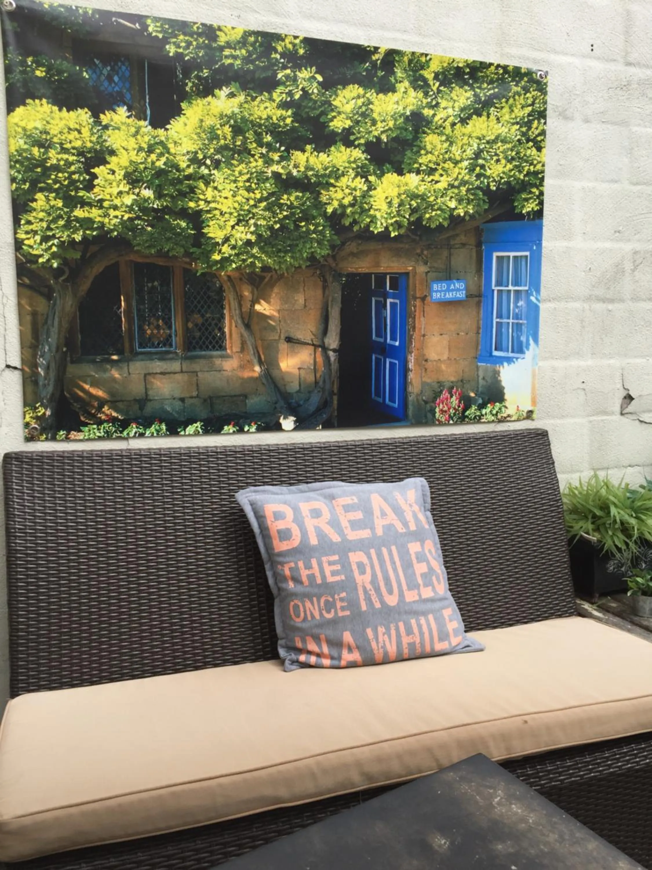 Patio in B&B Con Ampère