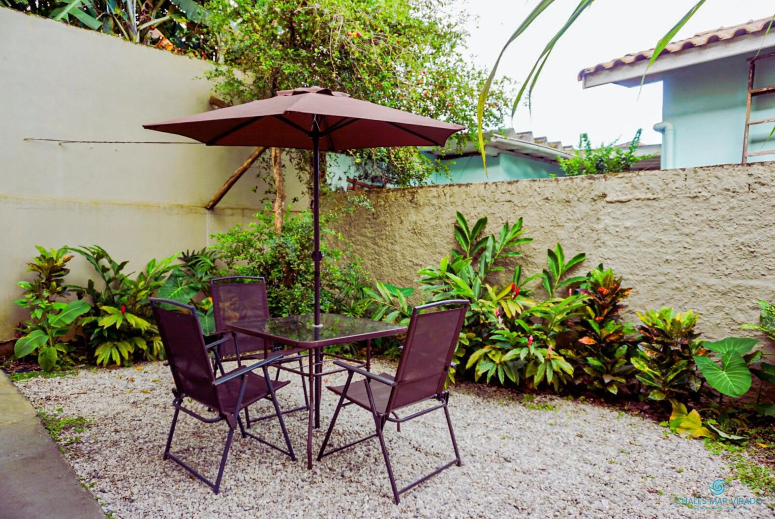 Balcony/Terrace in Chalés Mar Virado