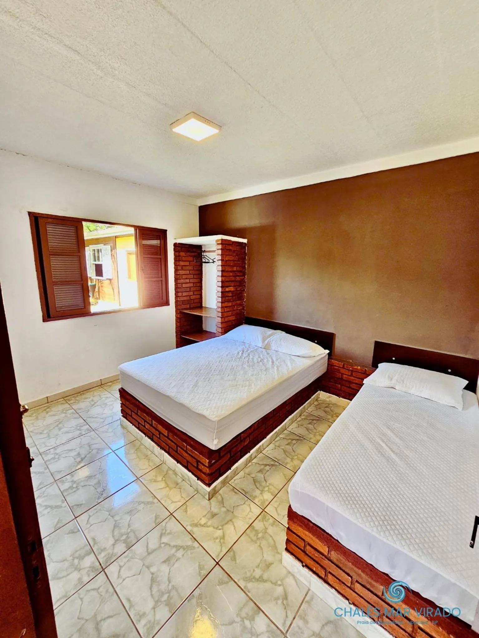 Bedroom, Bed in Chalés Mar Virado