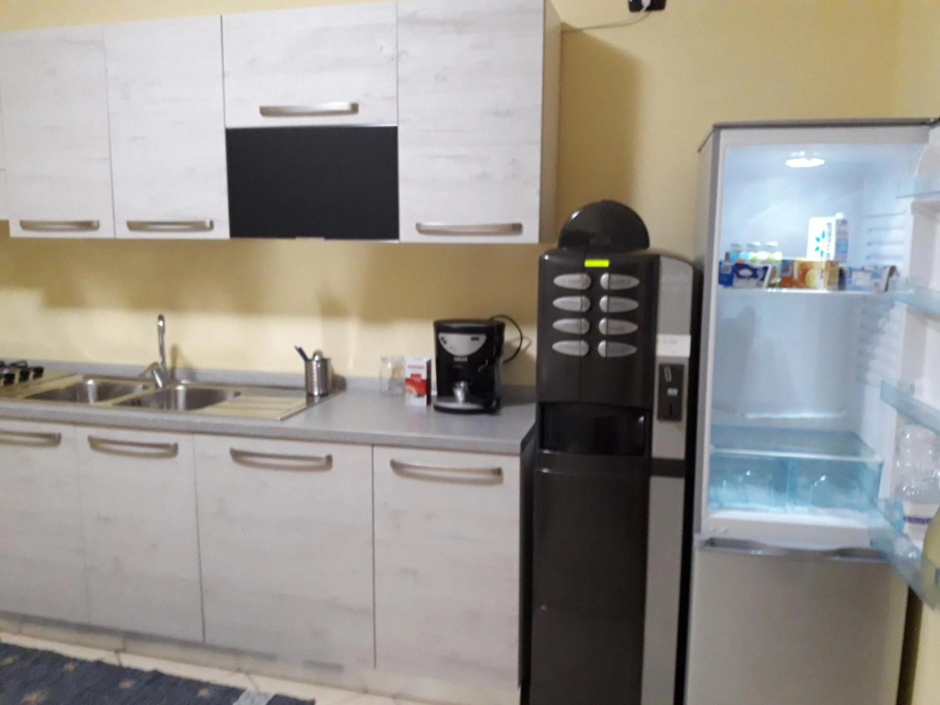 Communal kitchen in La Fontanella b&b