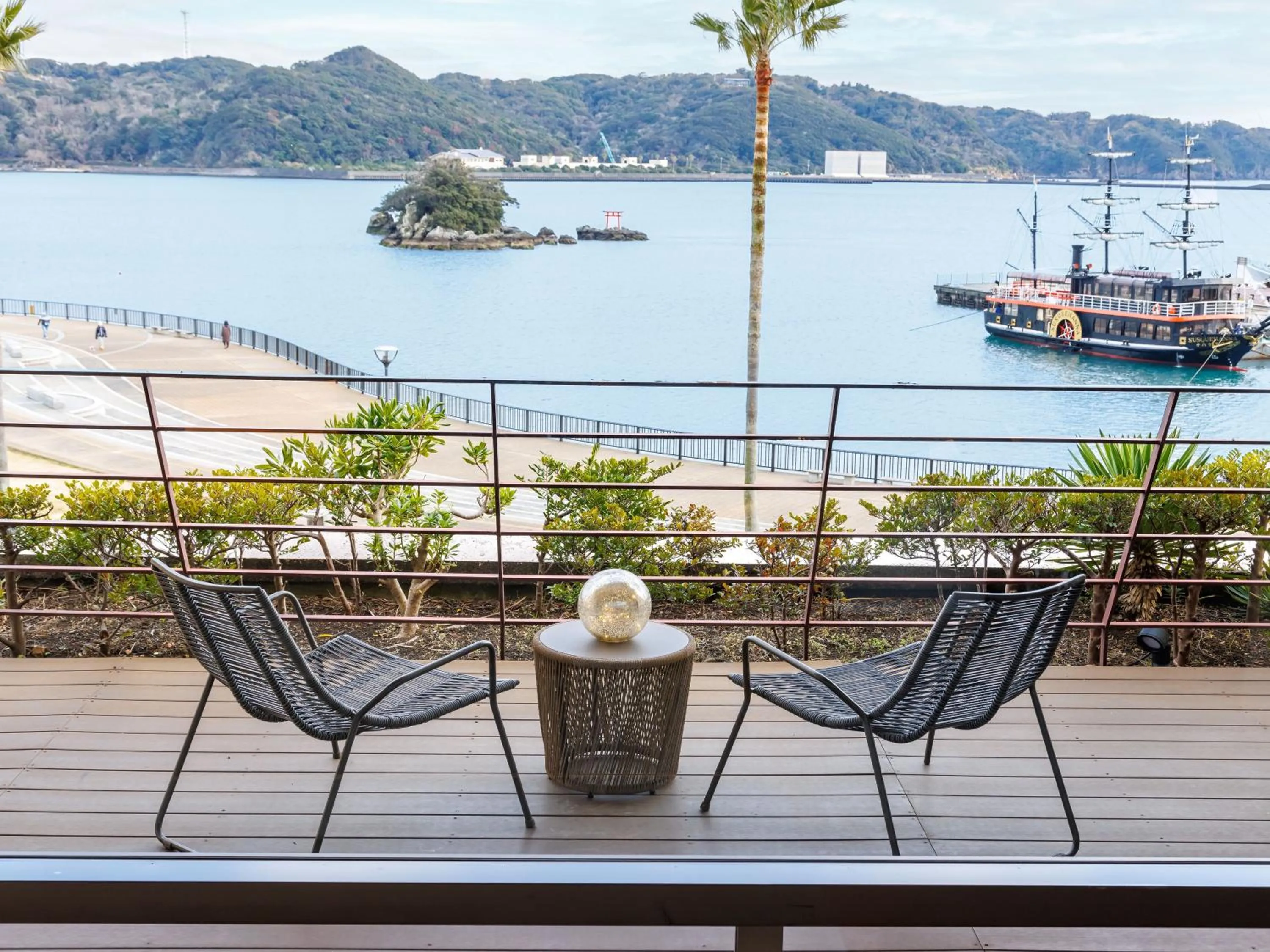 Balcony/Terrace in Kurofune Hotel