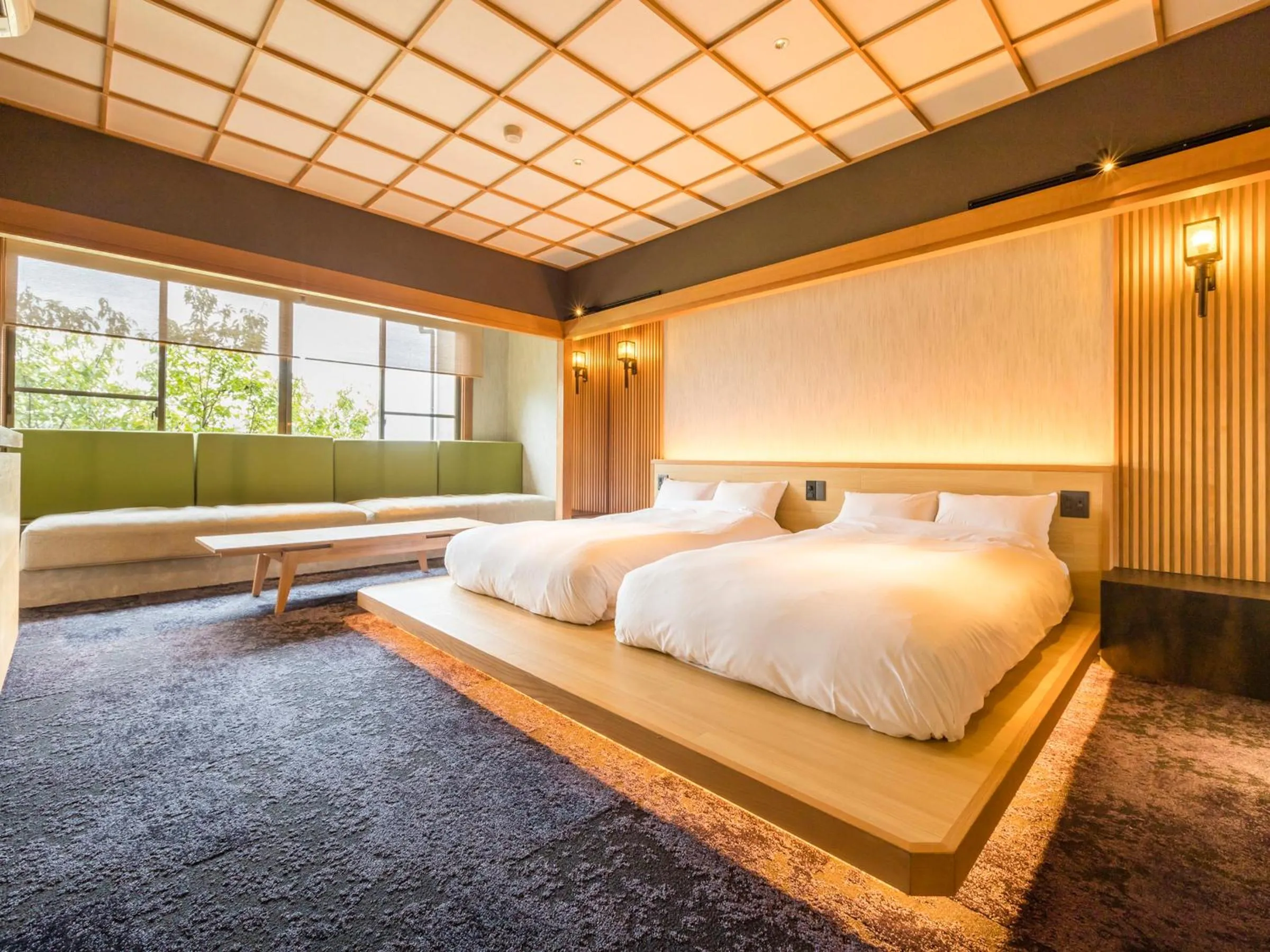 Bed in Kurofune Hotel