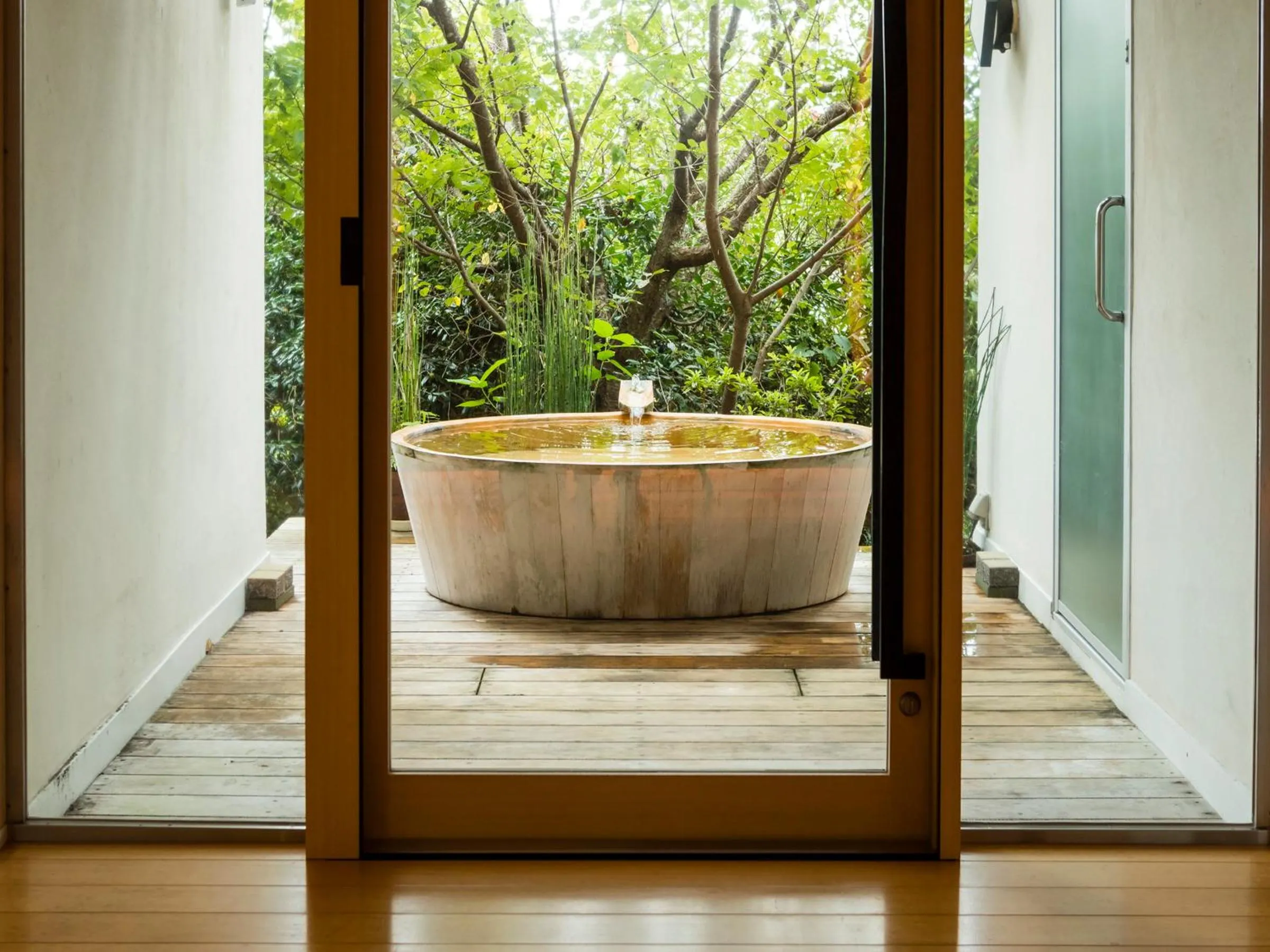 Open Air Bath in Kurofune Hotel