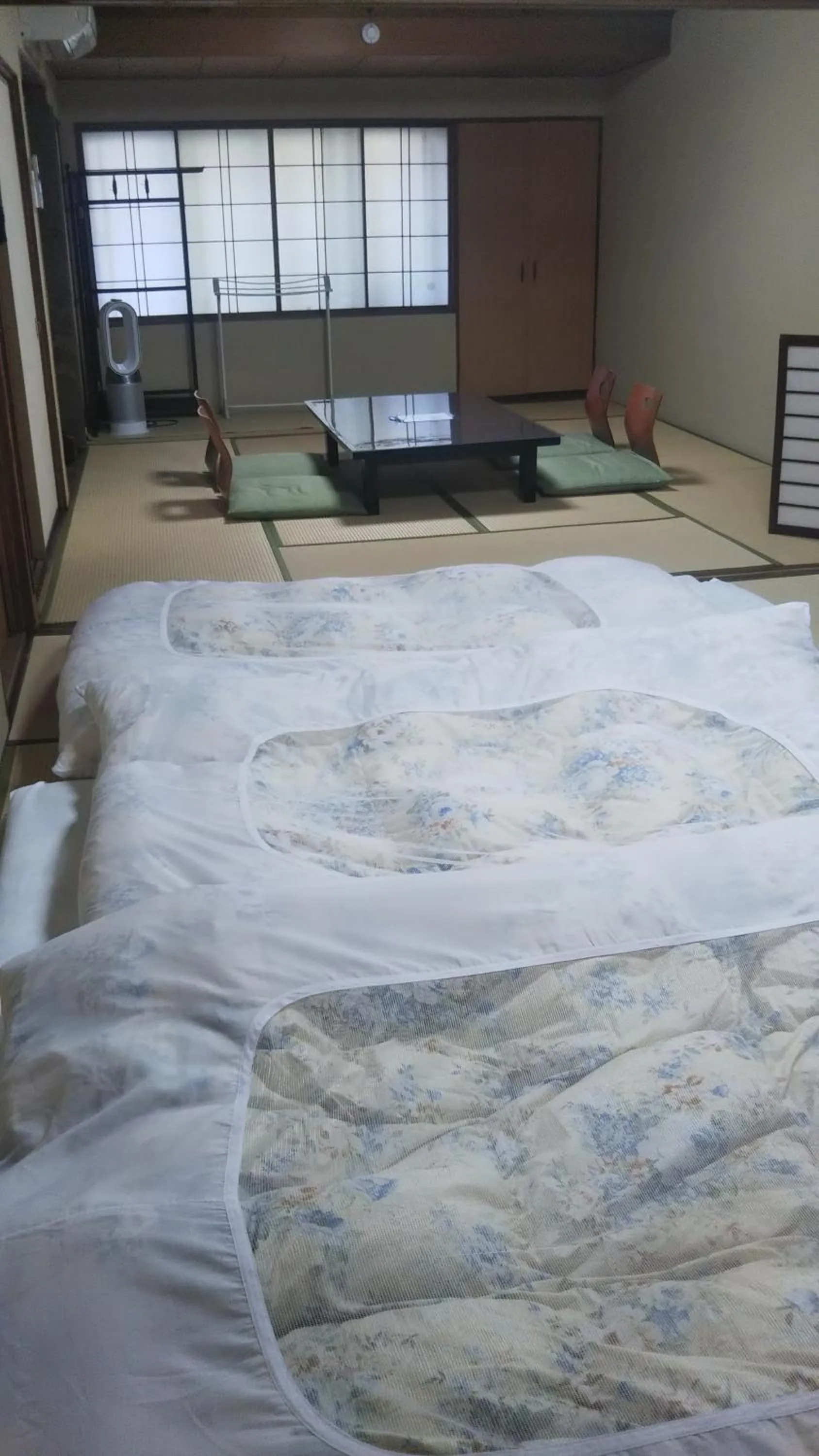 Bed in Kikunoya Ryokan