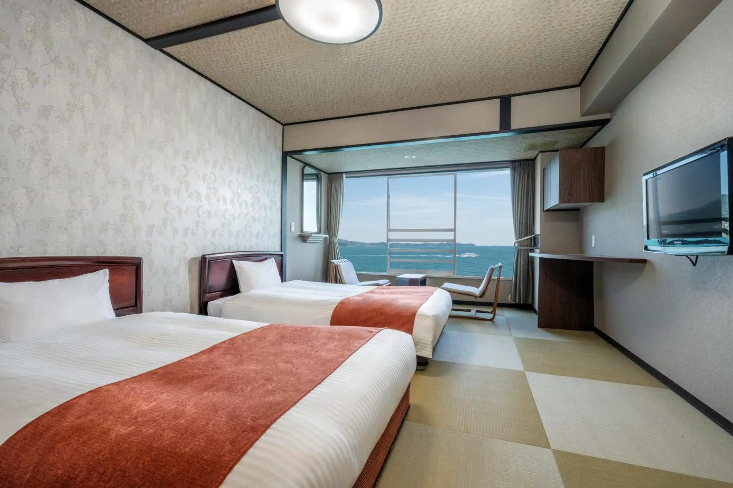 OCEAN Japanese-Style Twin Room - single occupancy - Non-Smoking in Hotel New Akao OCEAN Japanese-Style Twin Room - single occupancy - Non-Smoking in Hotel New Akao