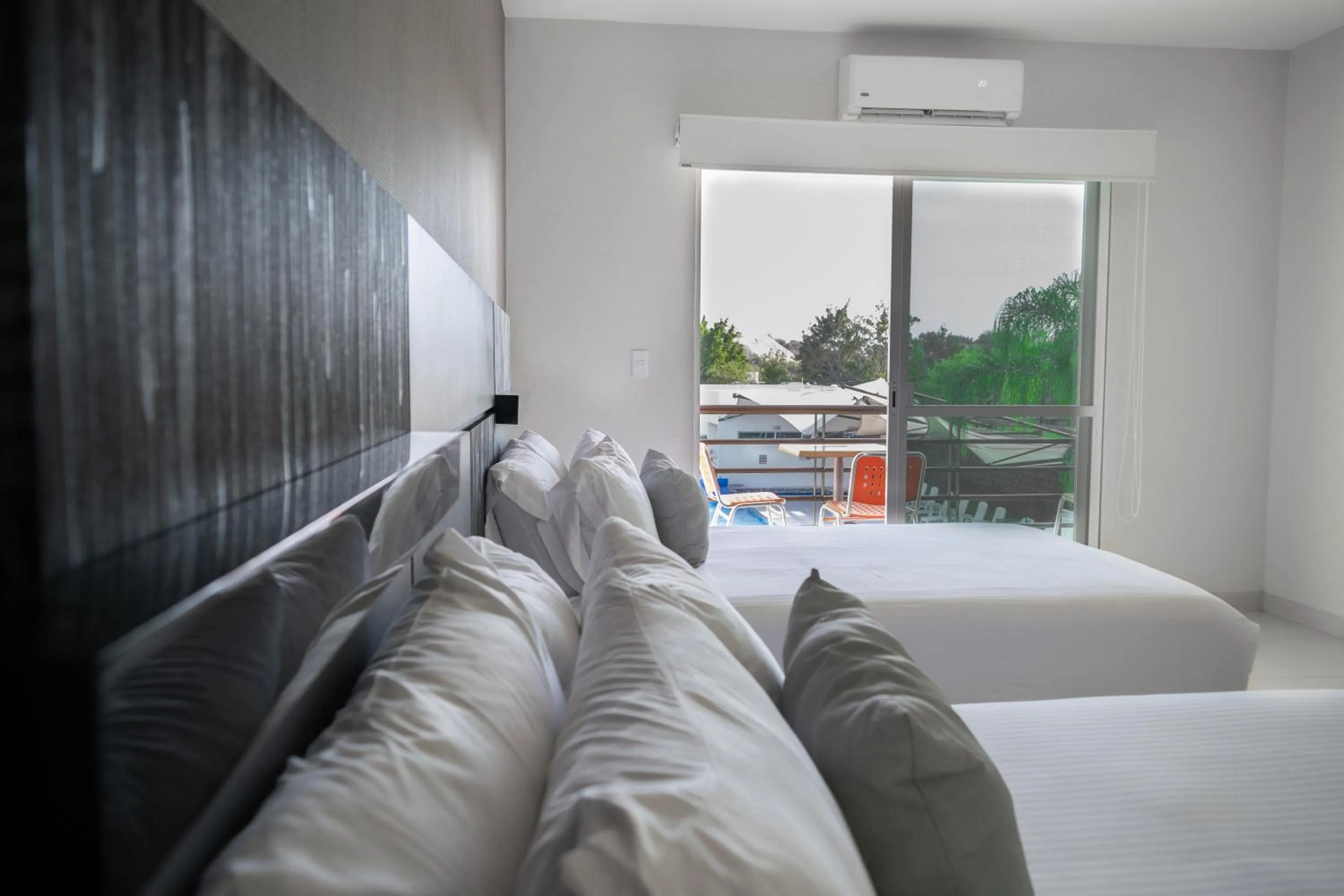 Bed in Hotel Aquetzalli