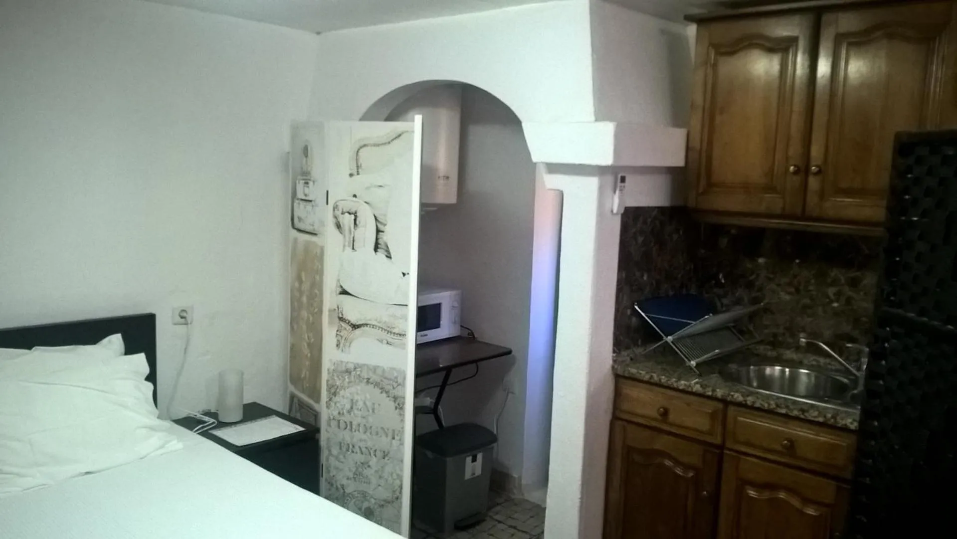 Kitchen or kitchenette, Bed in Casa do Limoeiro