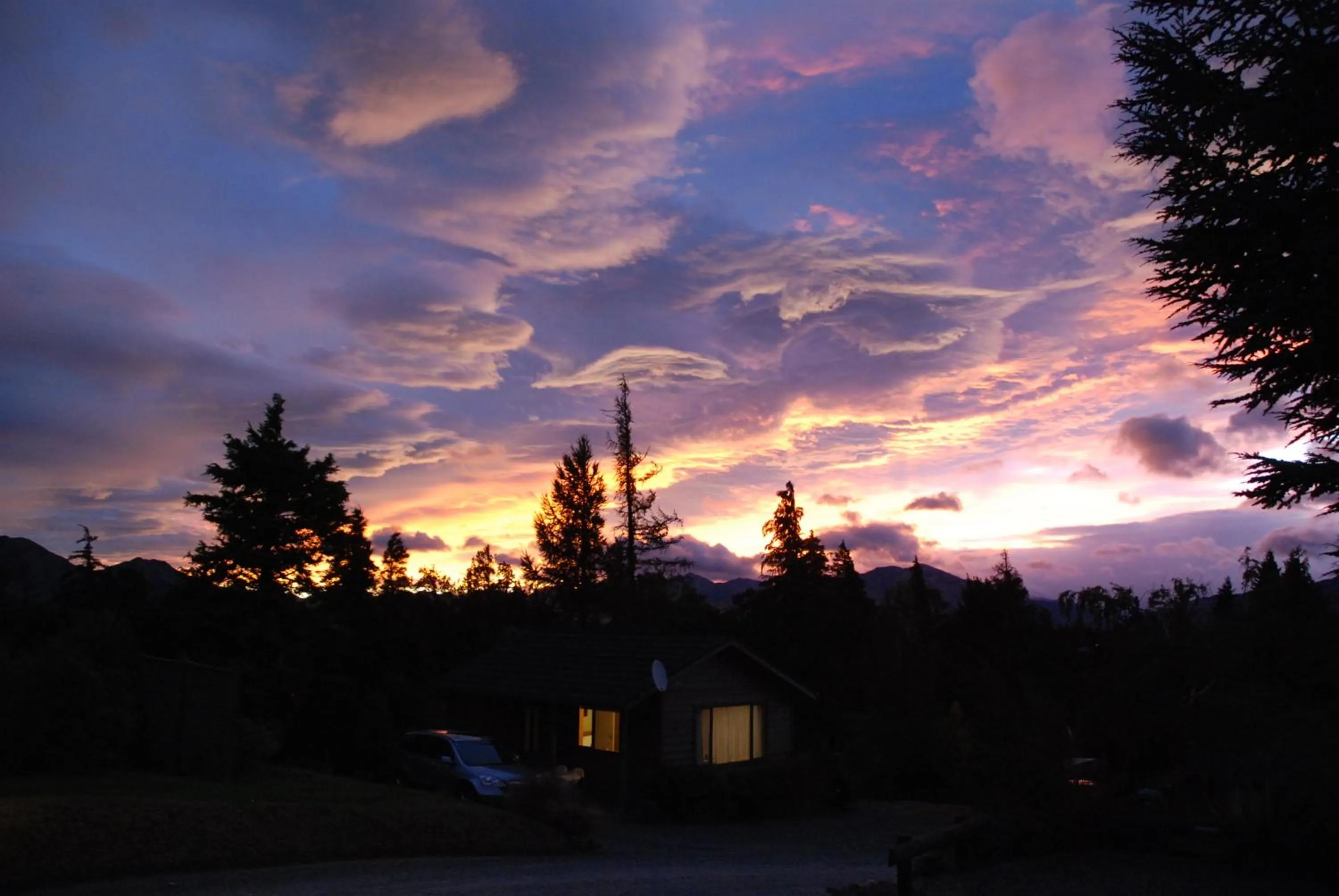 Night in The Chalets Motel