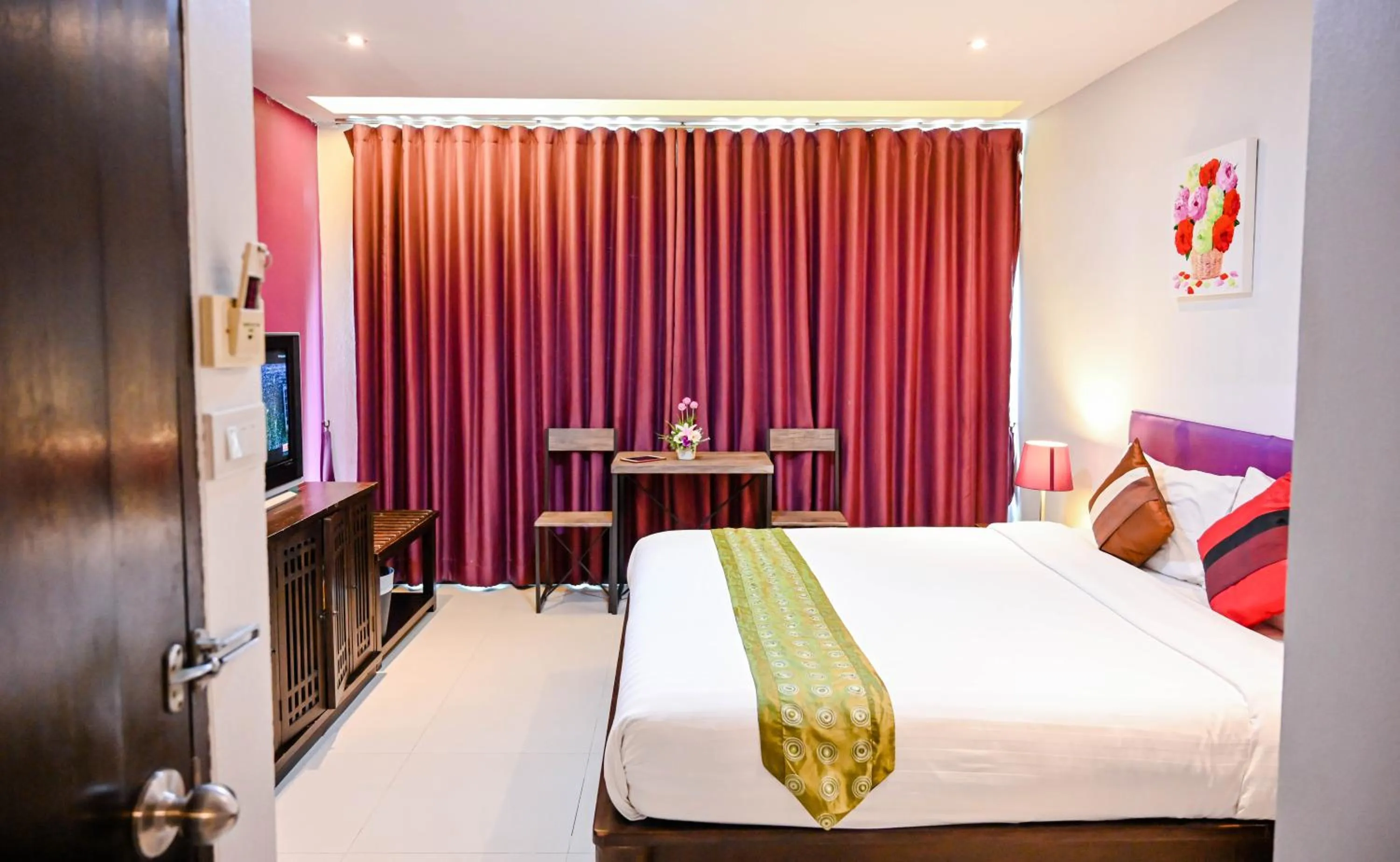 Bed in Queen Boutique Hotel Chaweng