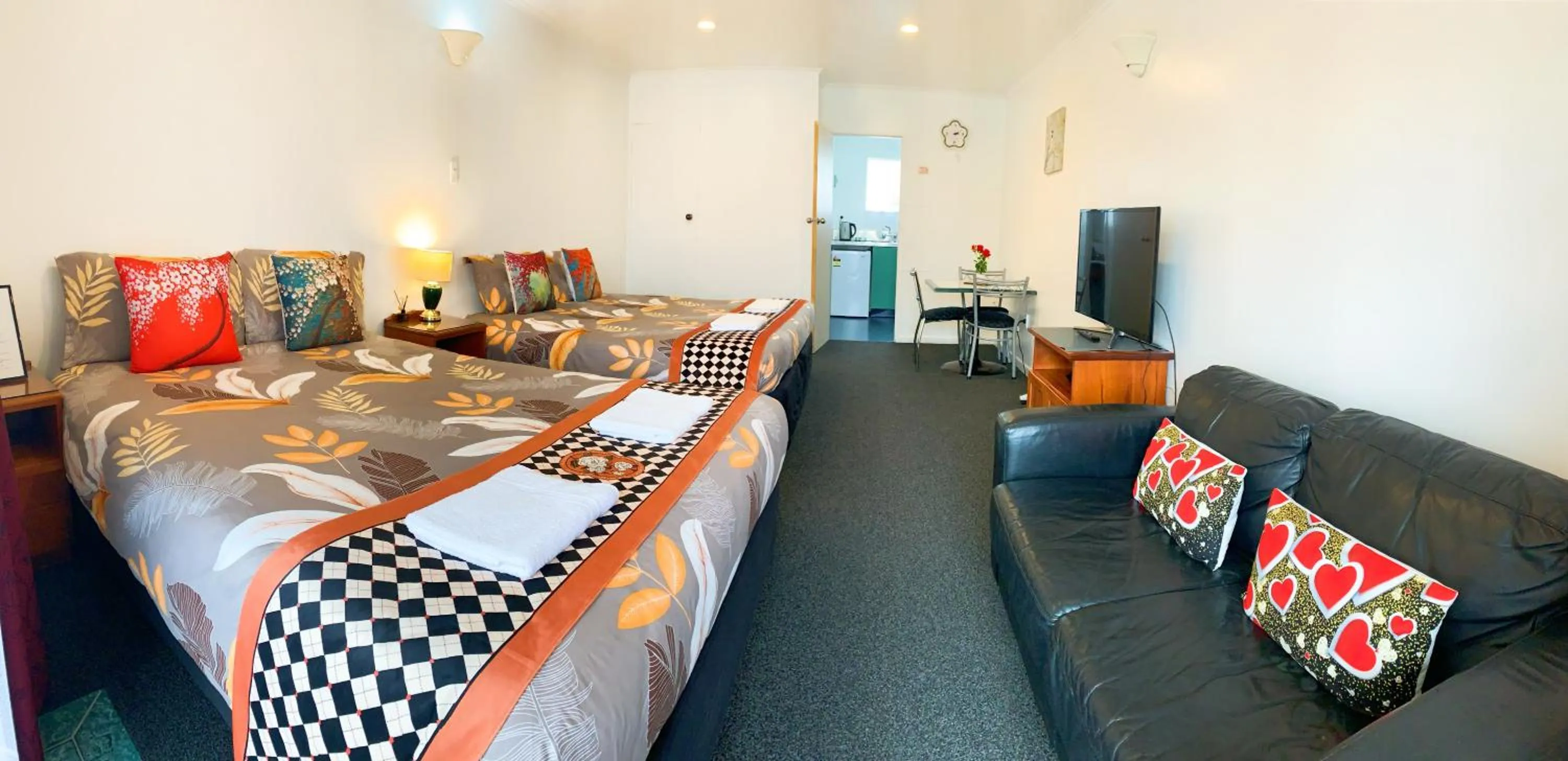 Bed in Kerry's Motel