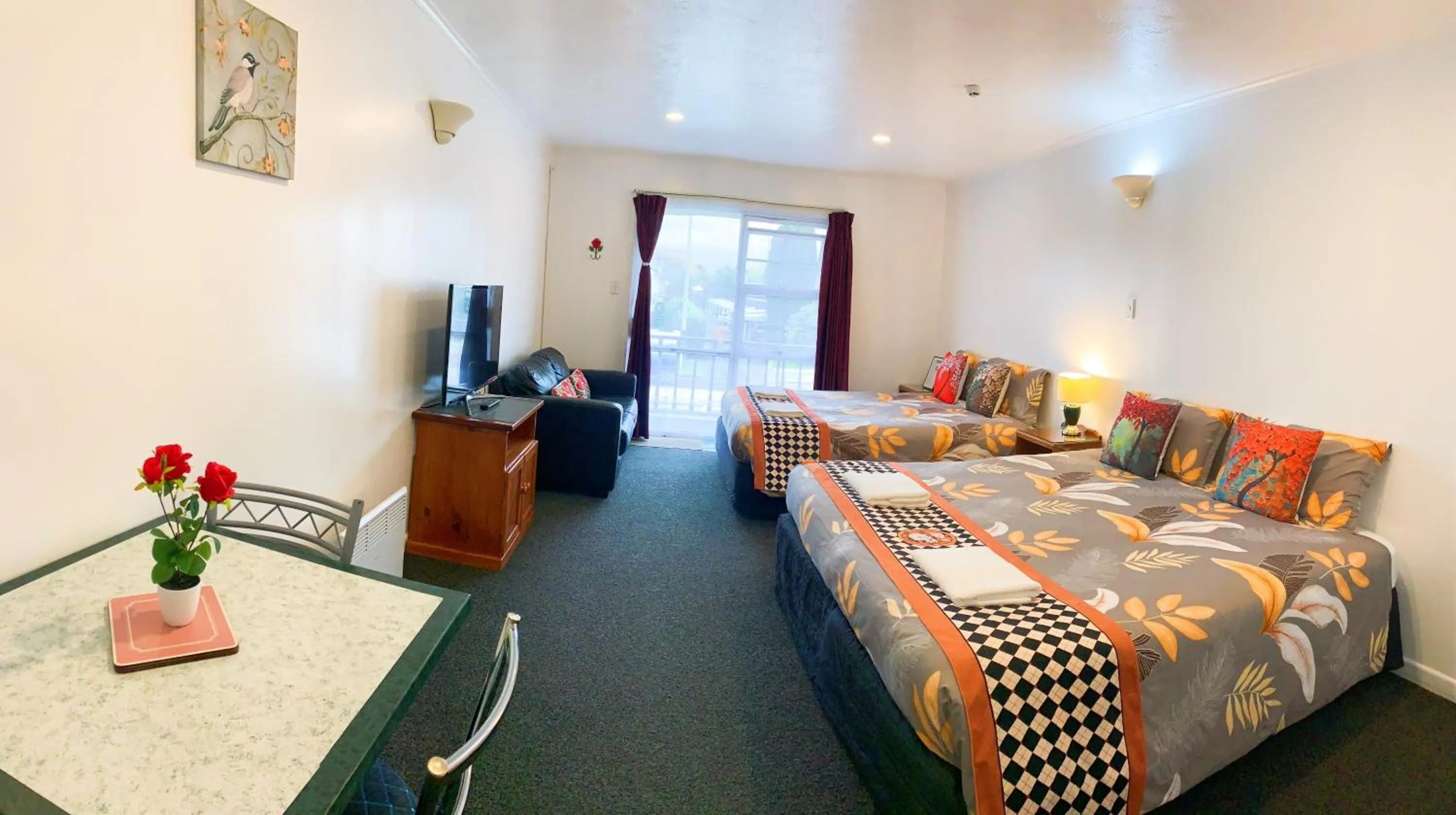 Bed in Kerry's Motel