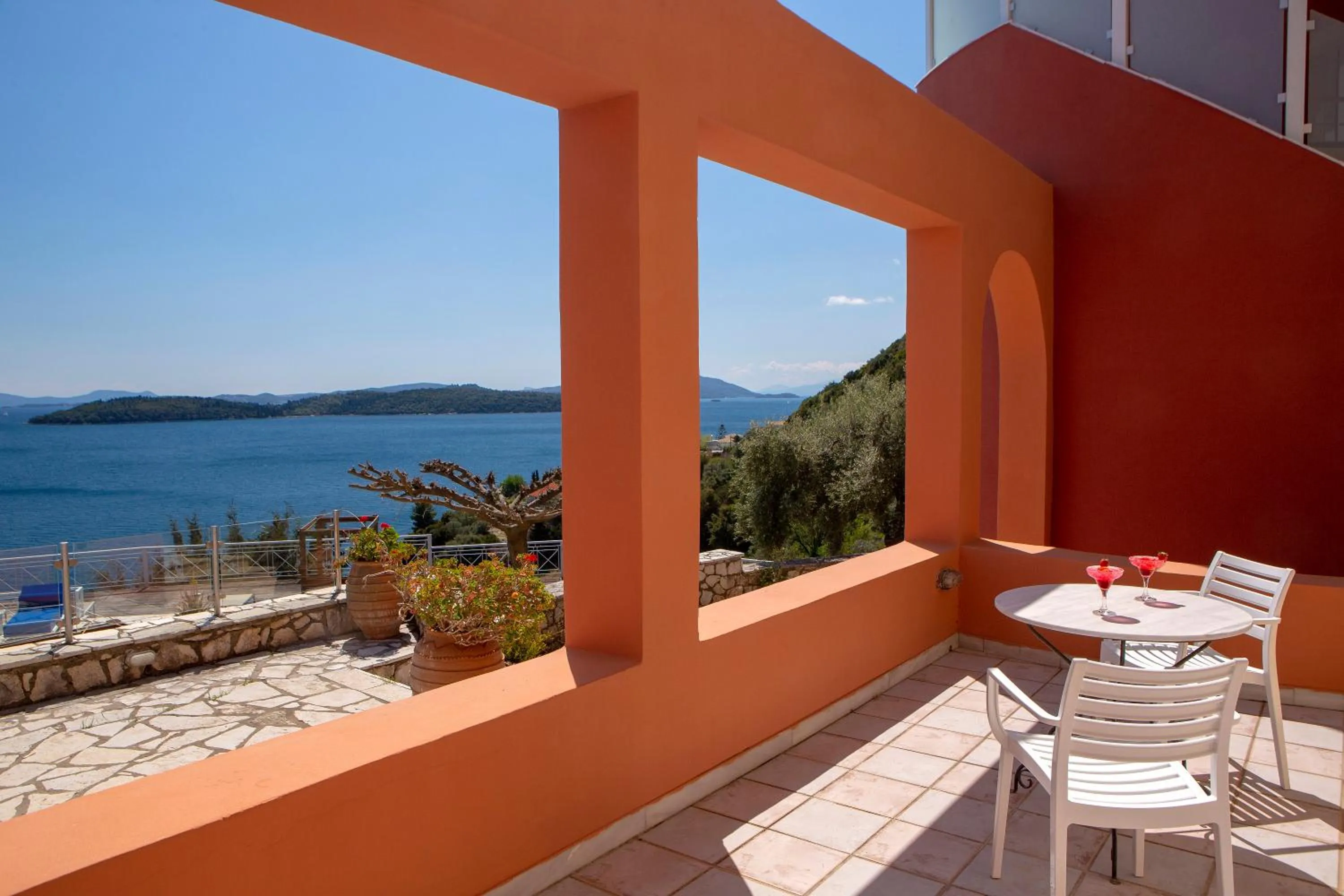 Patio in Red Tower Hotel