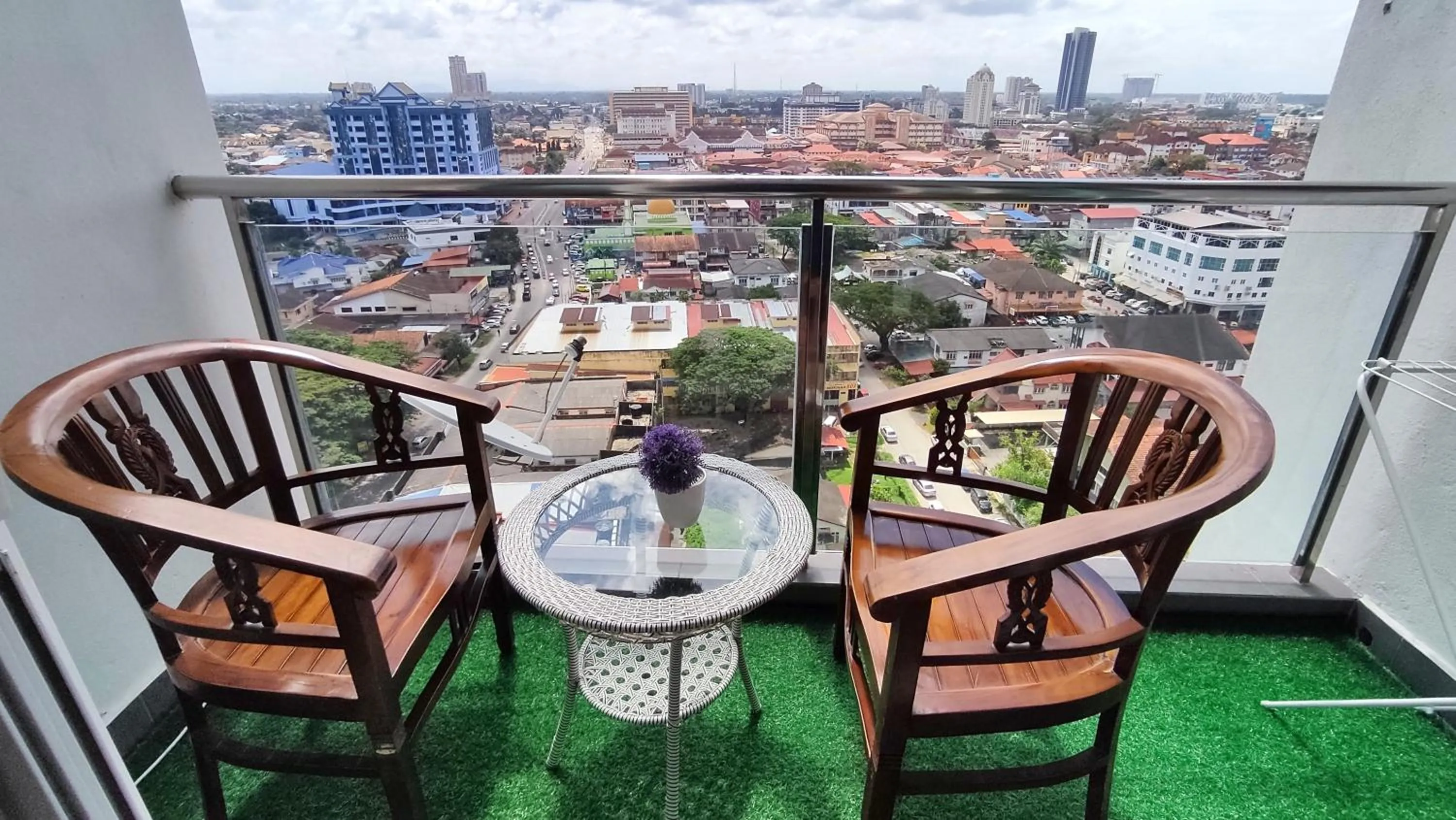 Balcony/Terrace in Cahaya Qaira Homestay @ D'Perdana Kota Bharu