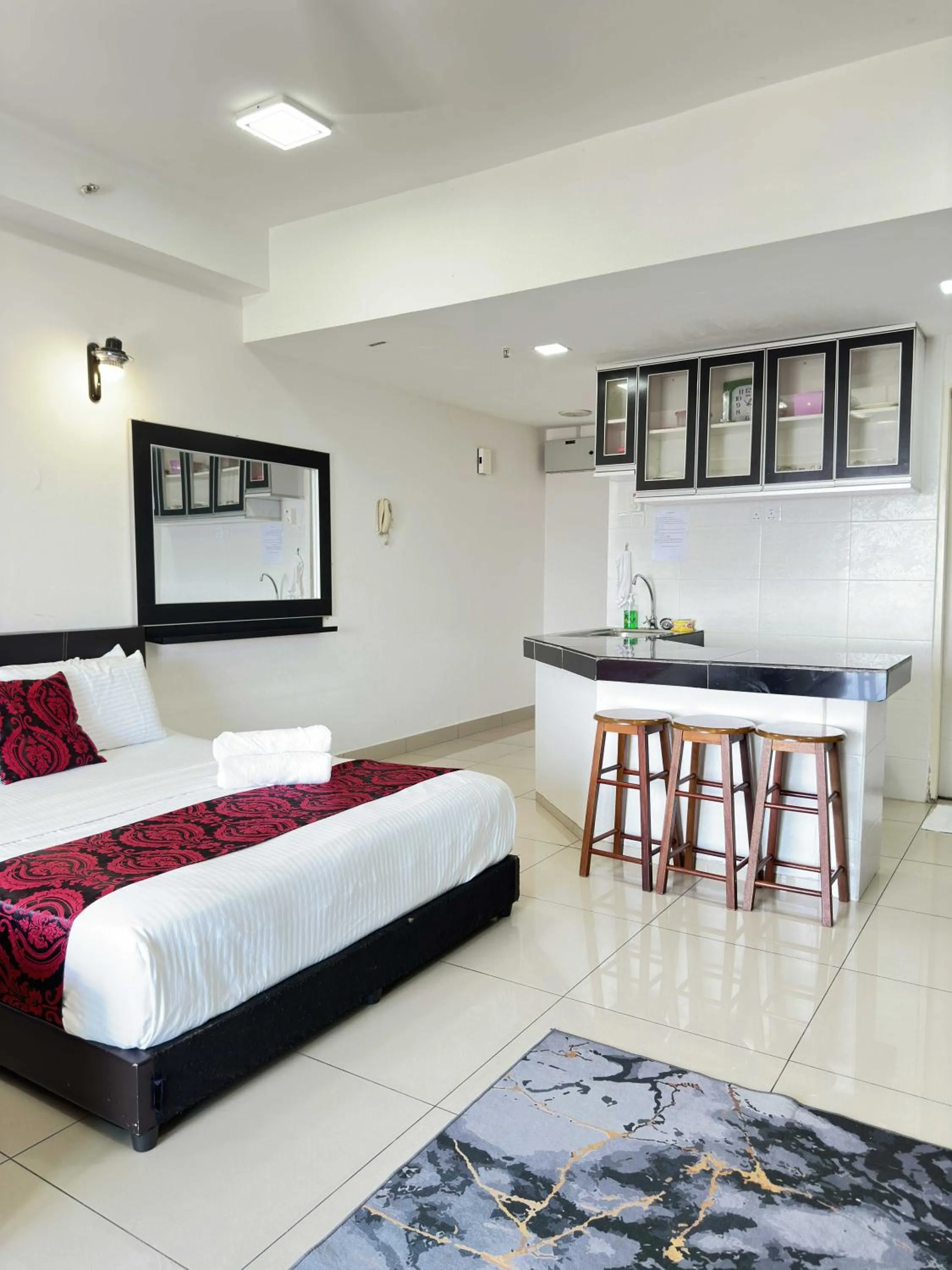 Dining area, Bed in Cahaya Qaira Homestay @ D'Perdana Kota Bharu