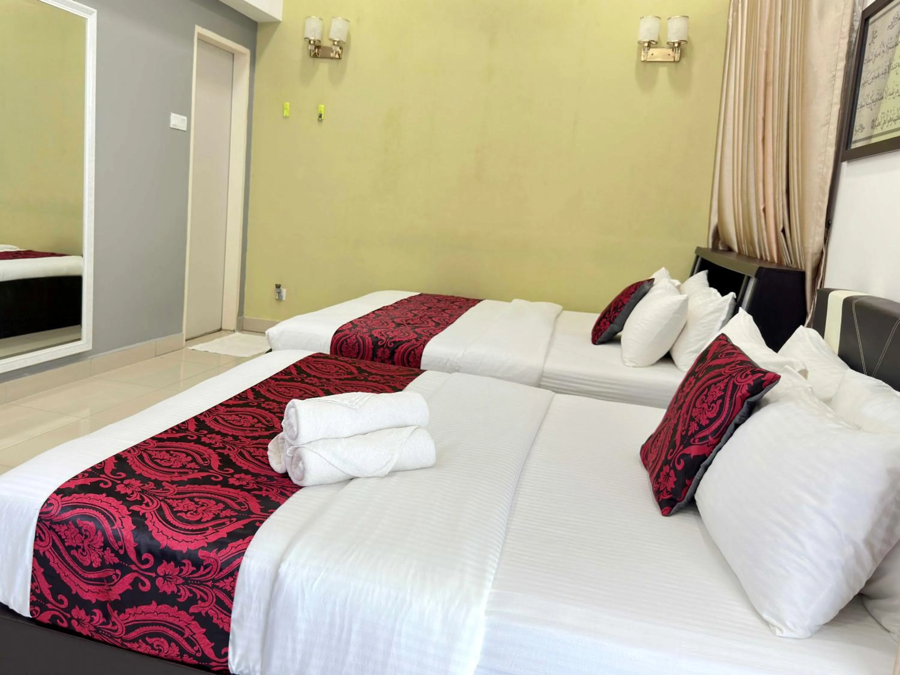 Bed in Cahaya Qaira Homestay @ D'Perdana Kota Bharu