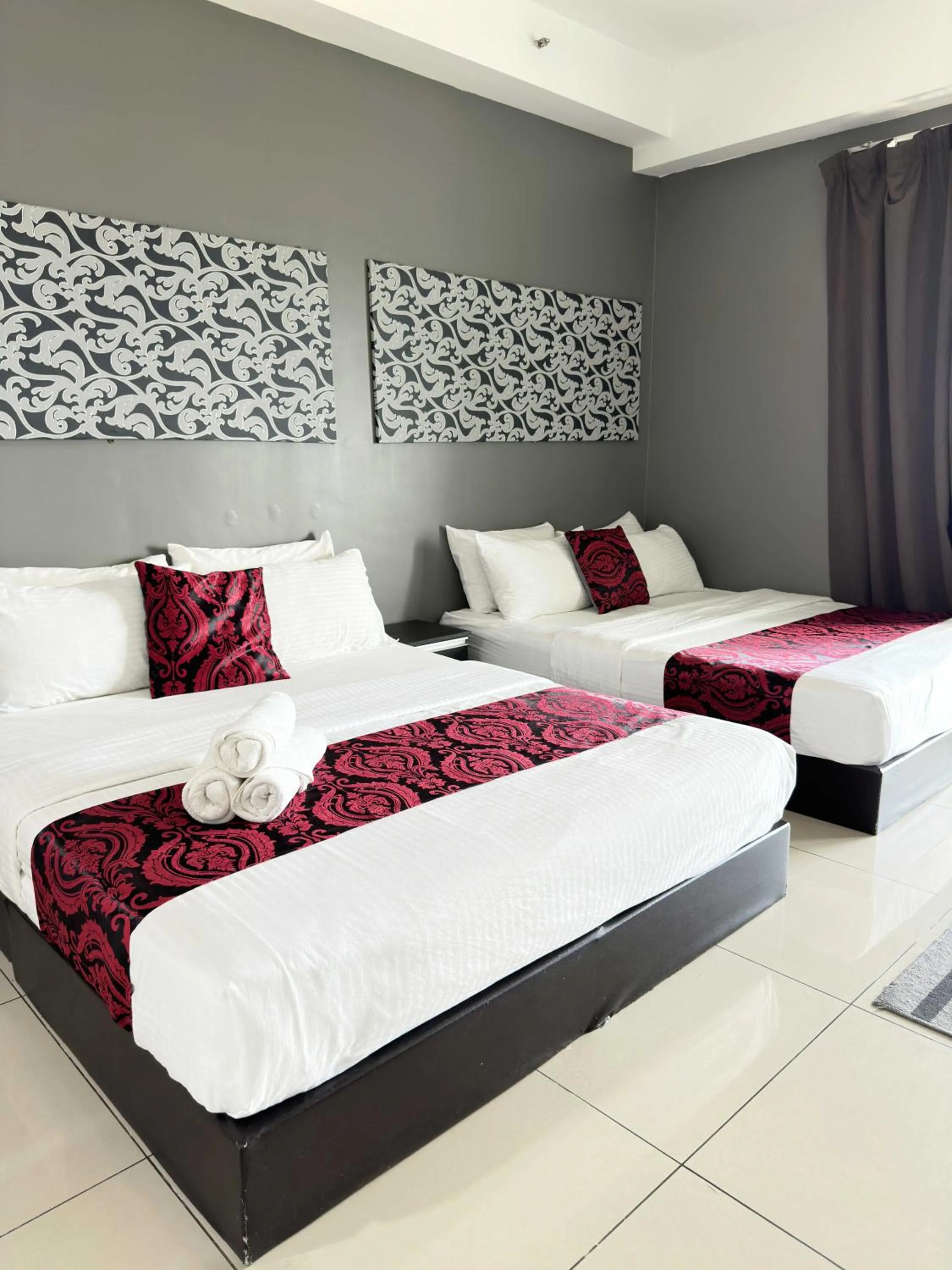 Bed in Cahaya Qaira Homestay @ D'Perdana Kota Bharu