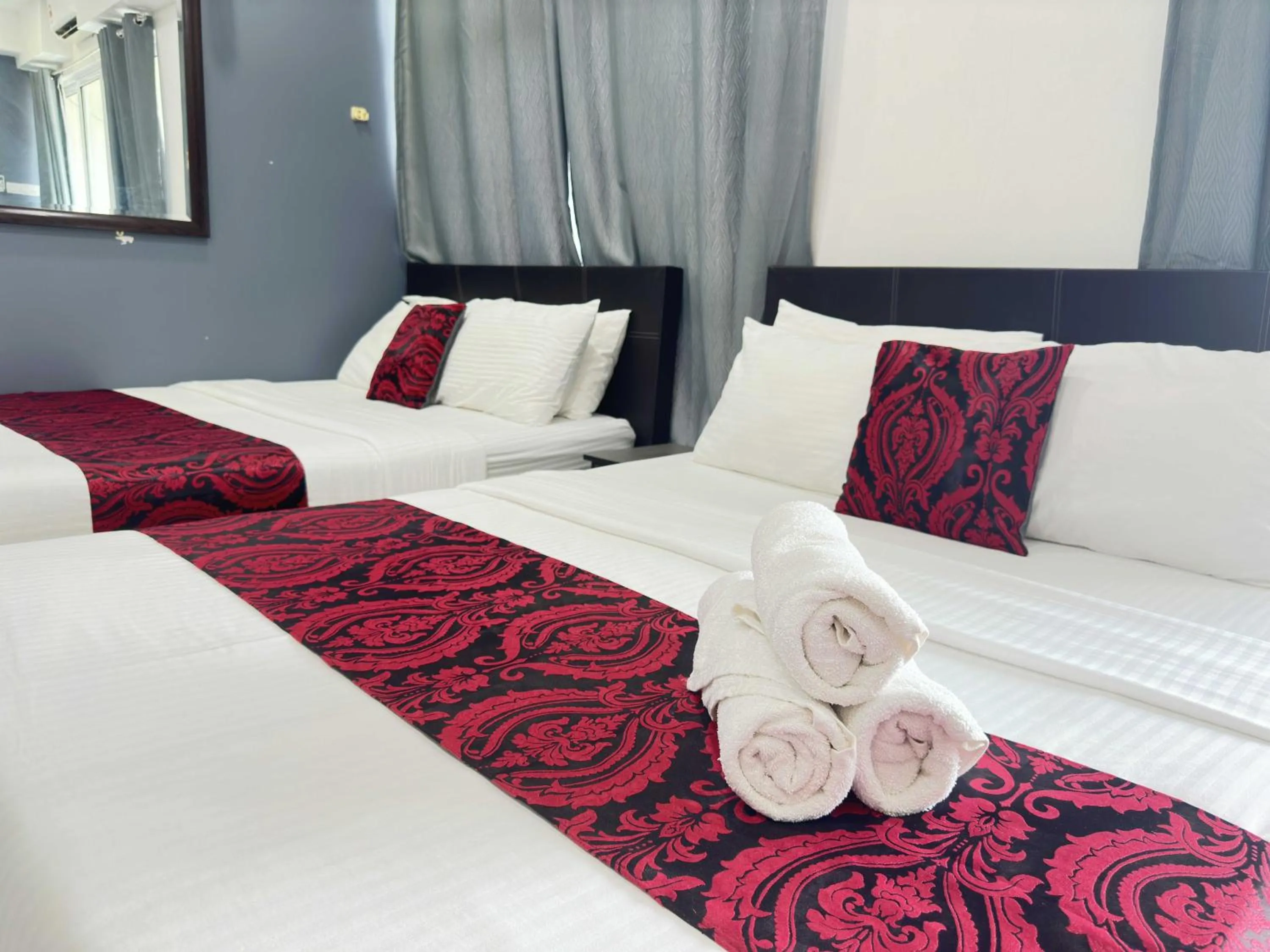 Bed in Cahaya Qaira Homestay @ D'Perdana Kota Bharu