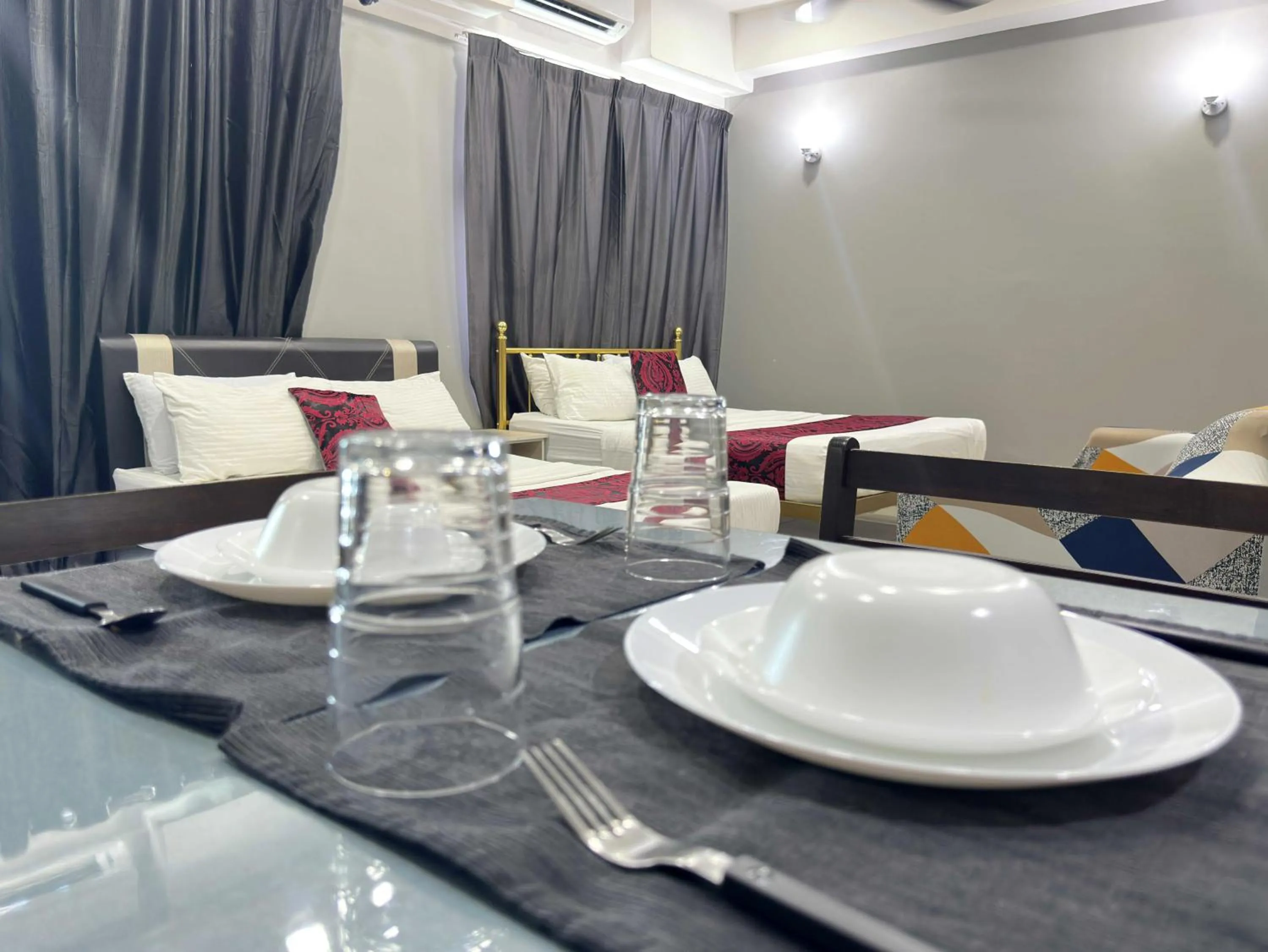 Dining area in Cahaya Qaira Homestay @ D'Perdana Kota Bharu