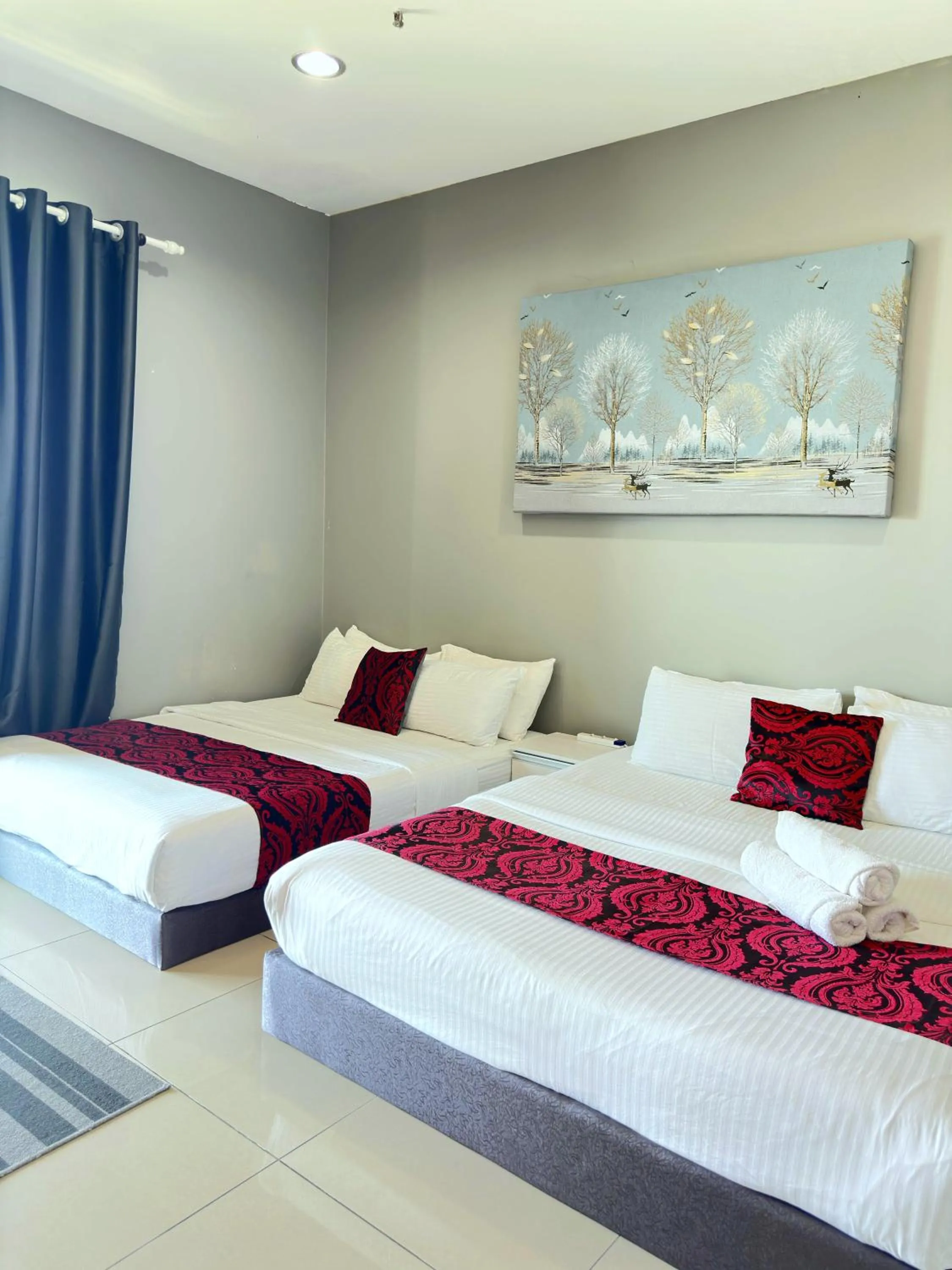 Bed in Cahaya Qaira Homestay @ D'Perdana Kota Bharu