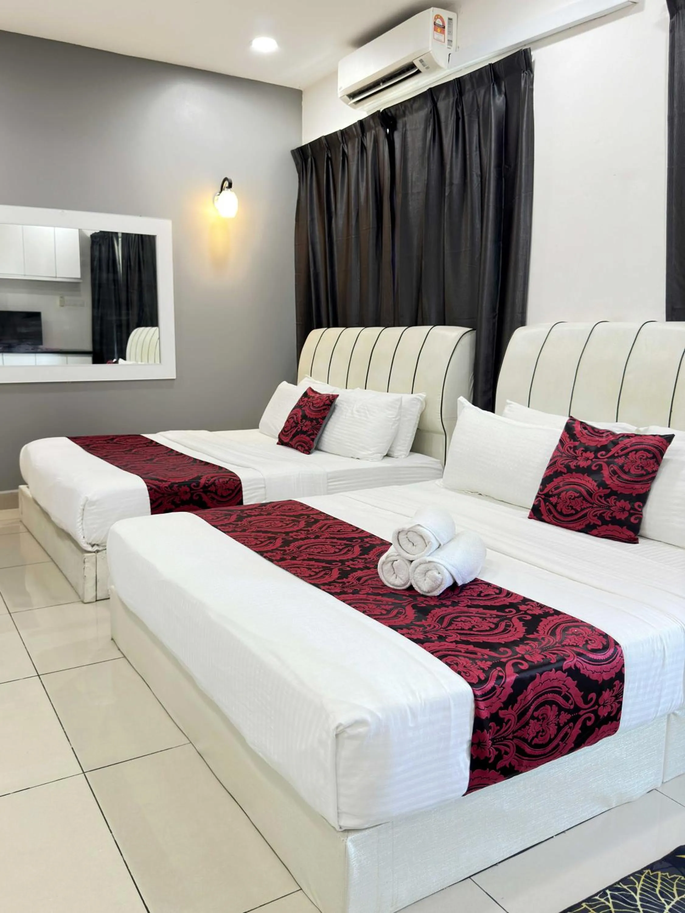 Bed in Cahaya Qaira Homestay @ D'Perdana Kota Bharu