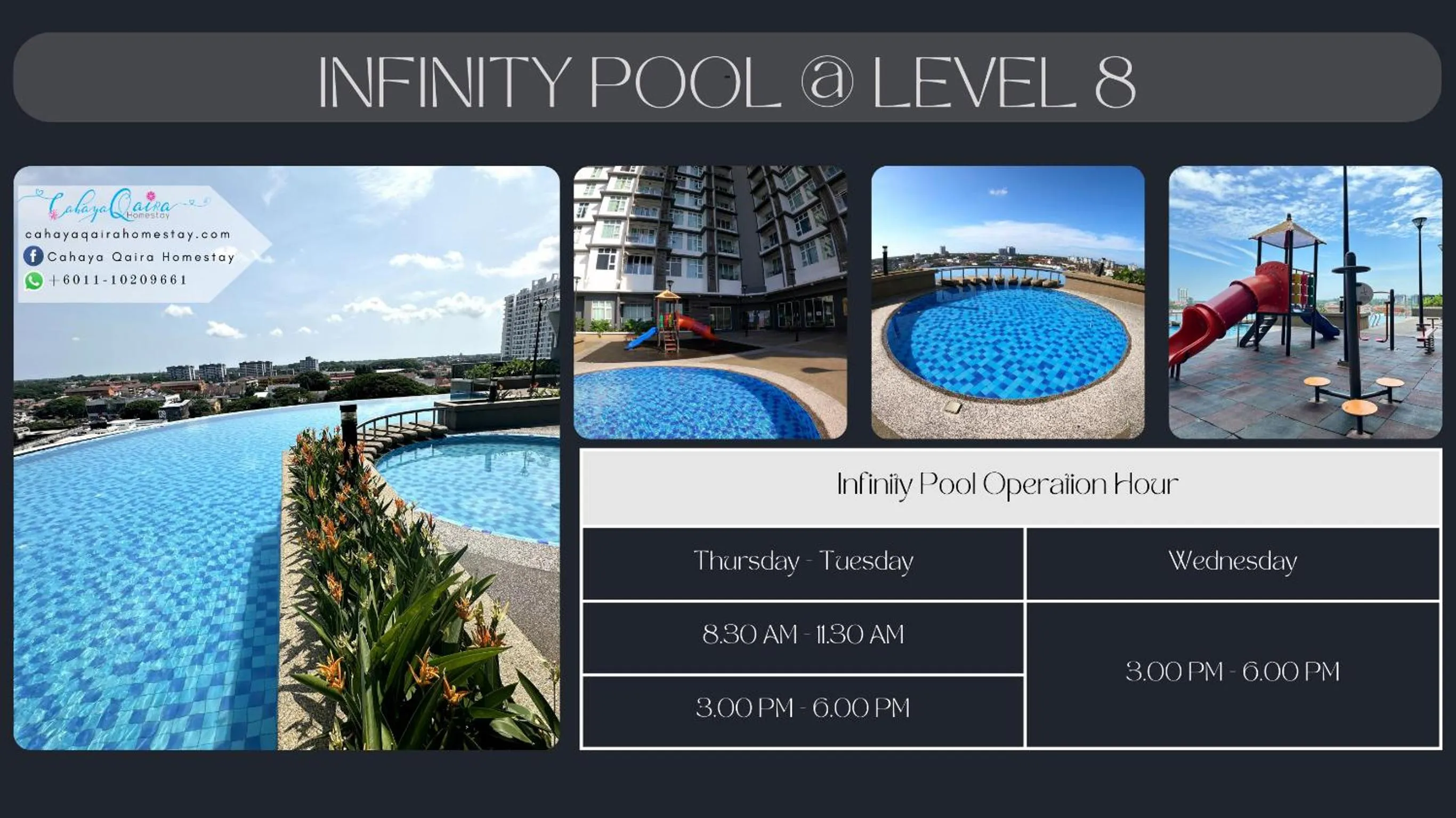 Swimming pool in Cahaya Qaira Homestay @ D'Perdana Kota Bharu