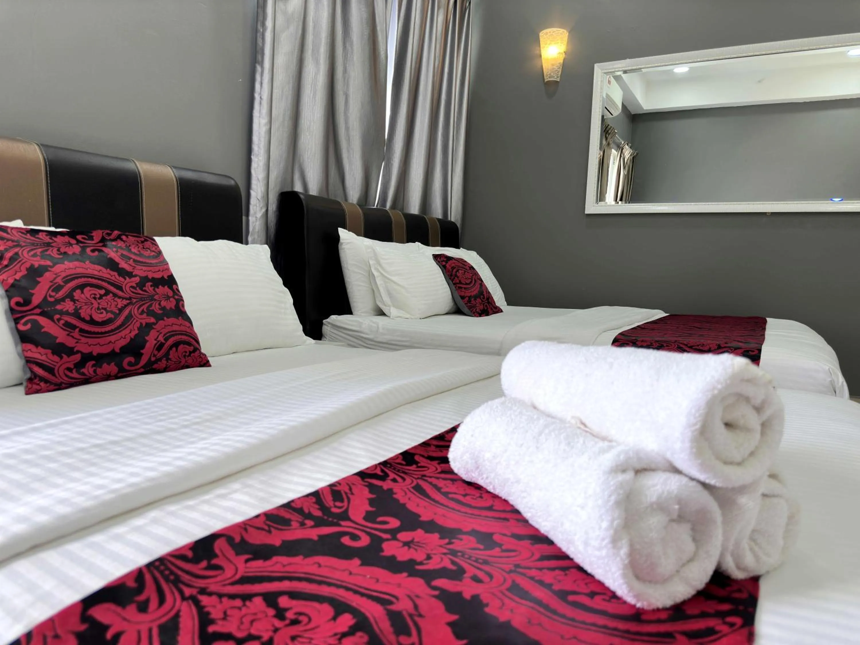 Bed in Cahaya Qaira Homestay @ D'Perdana Kota Bharu