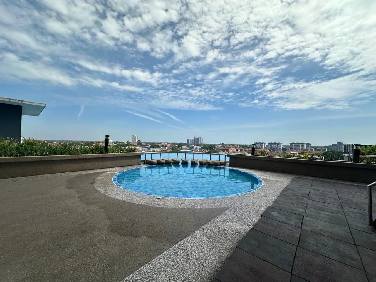 Pool view in Cahaya Qaira Homestay @ D'Perdana Kota Bharu