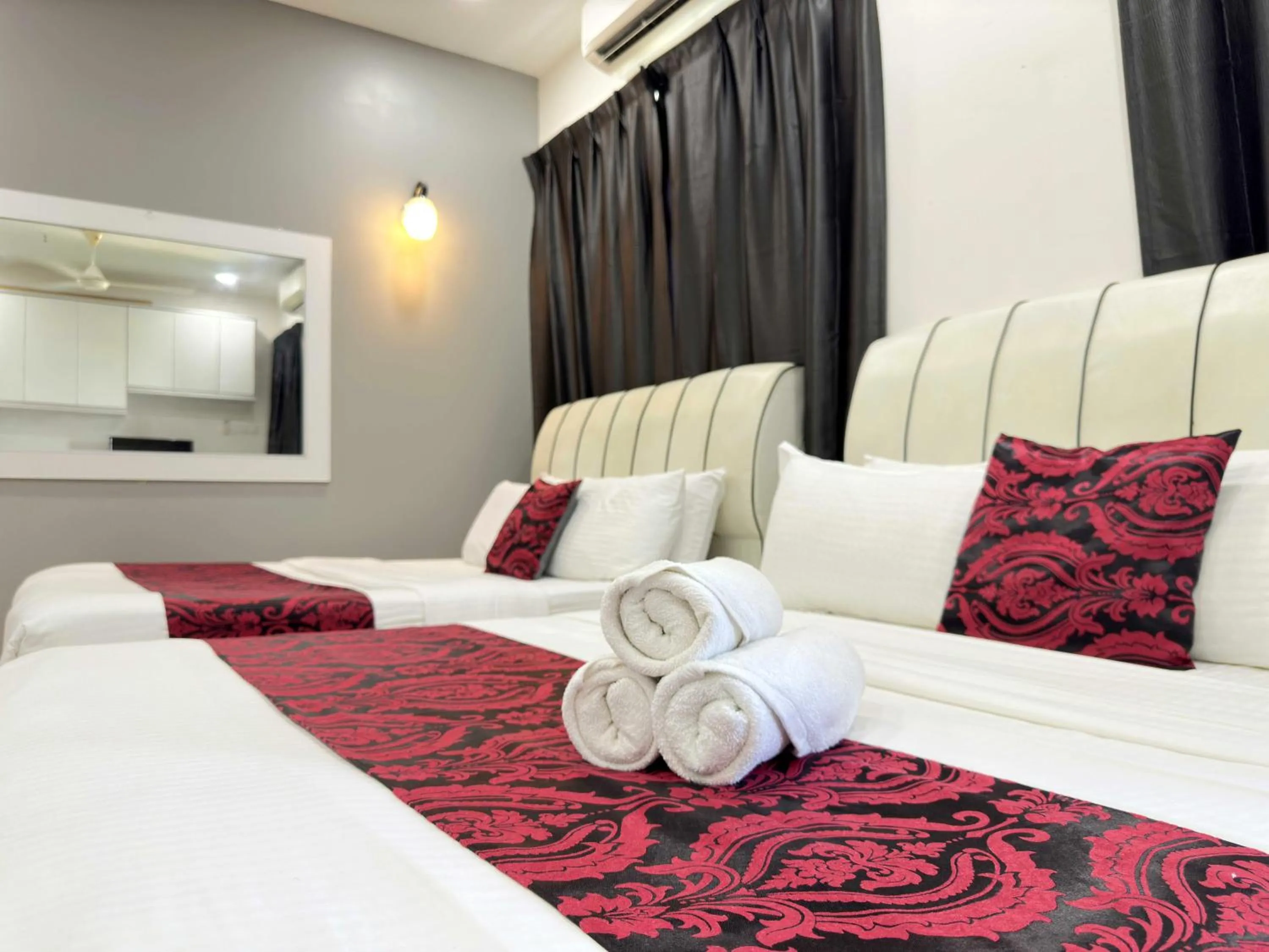 Bed in Cahaya Qaira Homestay @ D'Perdana Kota Bharu