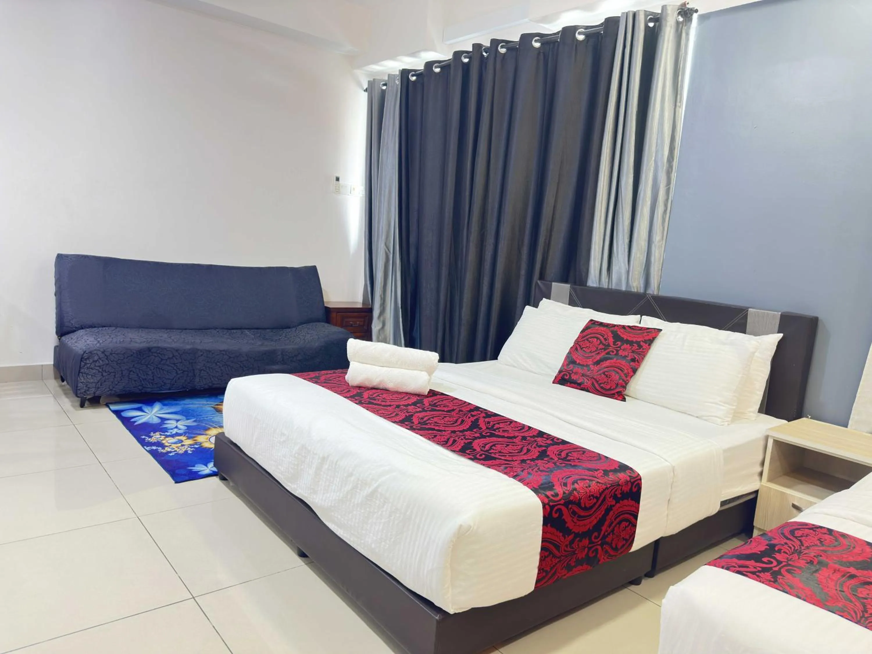 Bed in Cahaya Qaira Homestay @ D'Perdana Kota Bharu