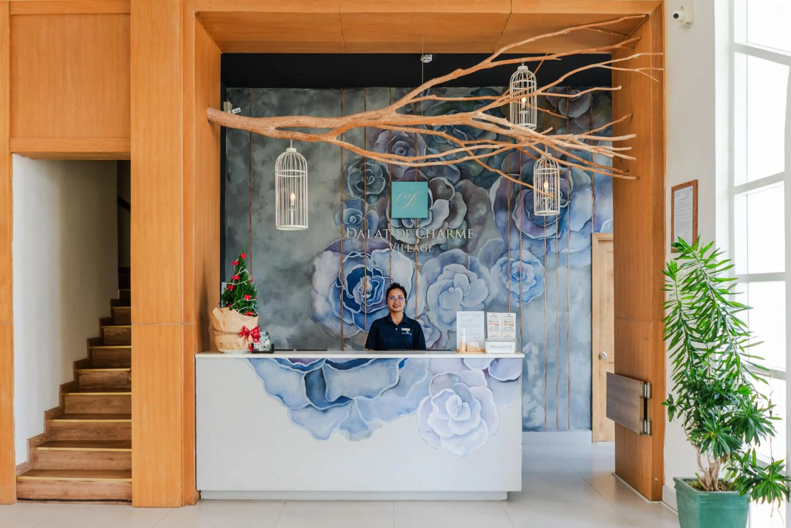 Lobby or reception in Dalat De Charme Village