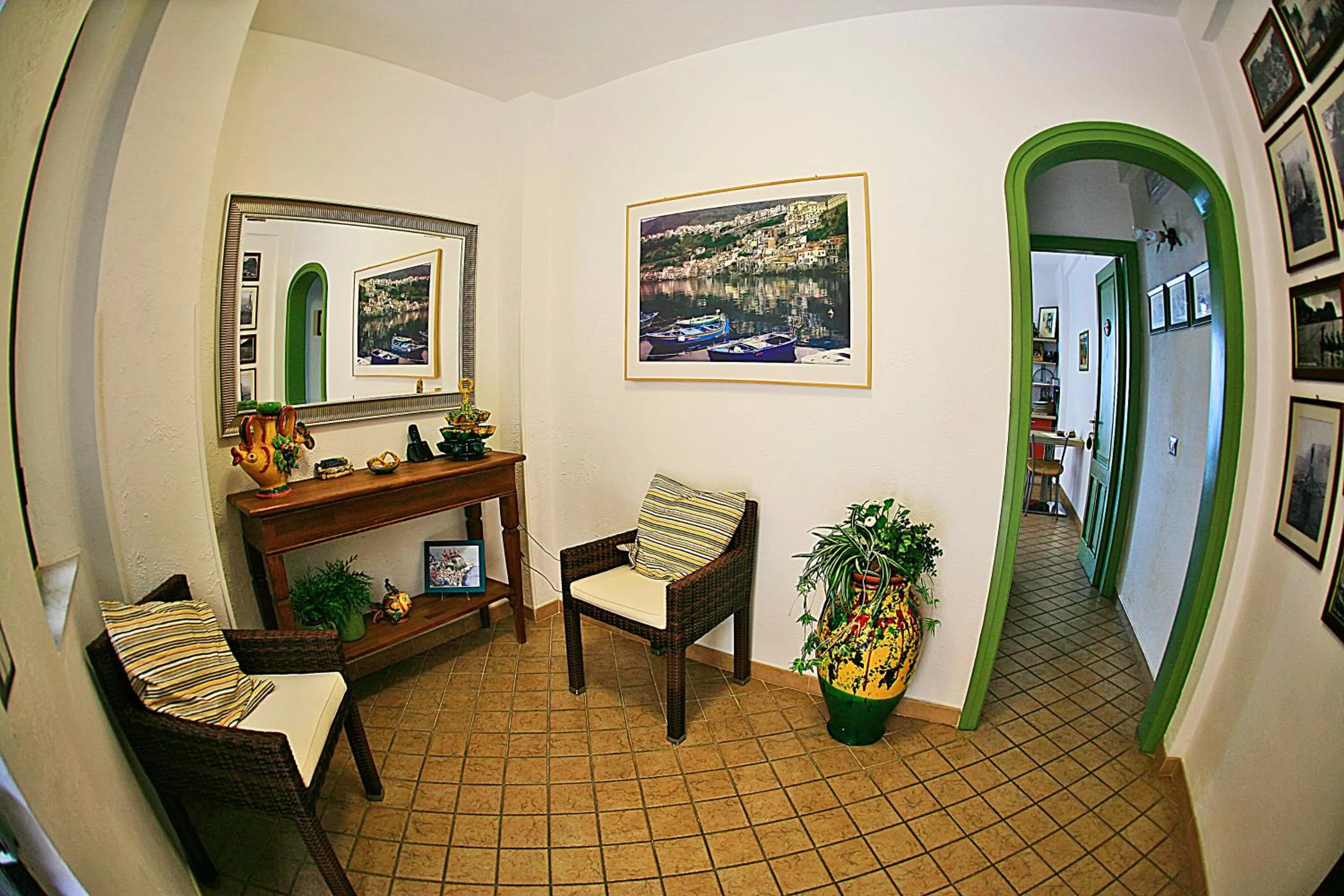 Decorative detail in B&B La Veduta
