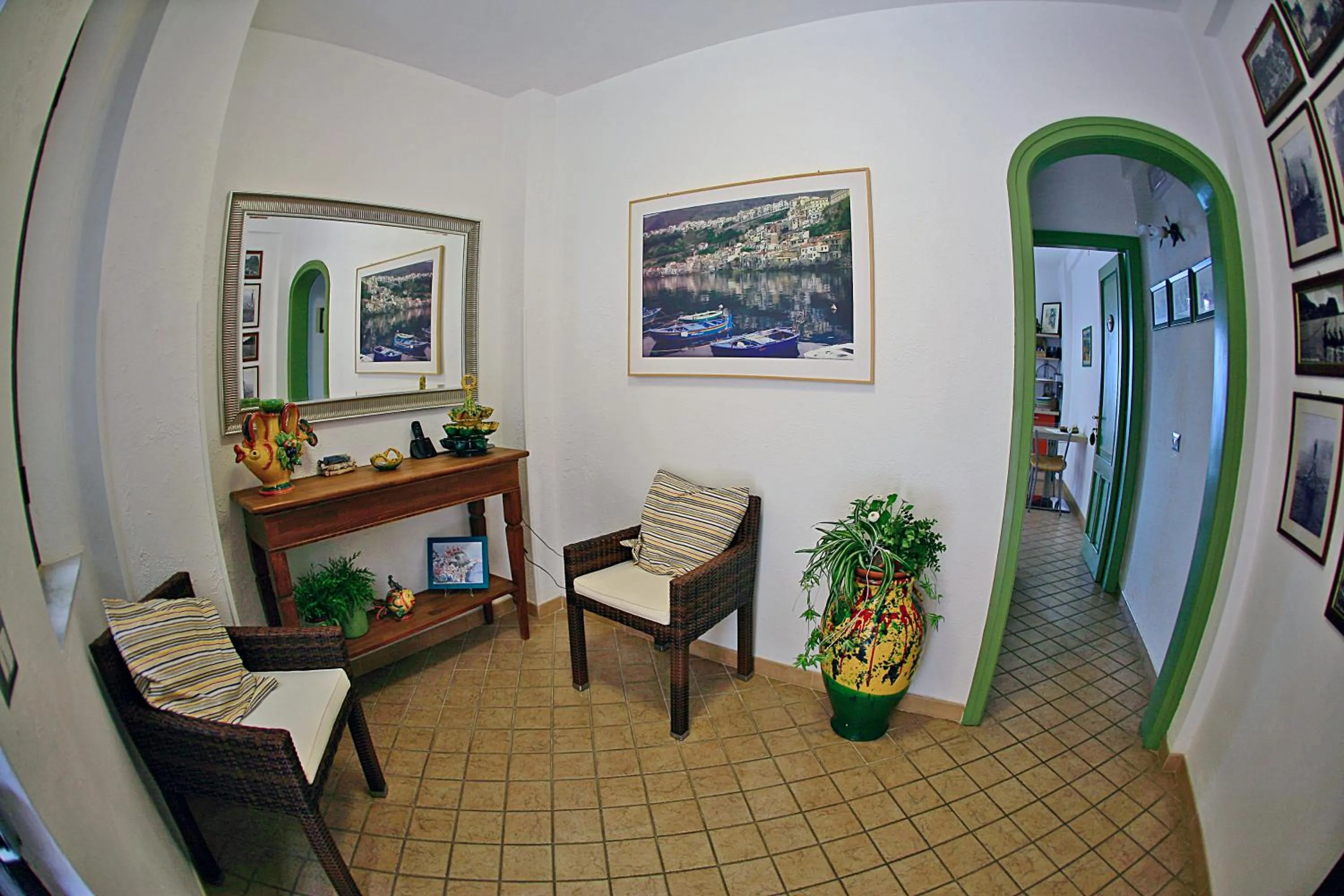 Lobby or reception in B&B La Veduta