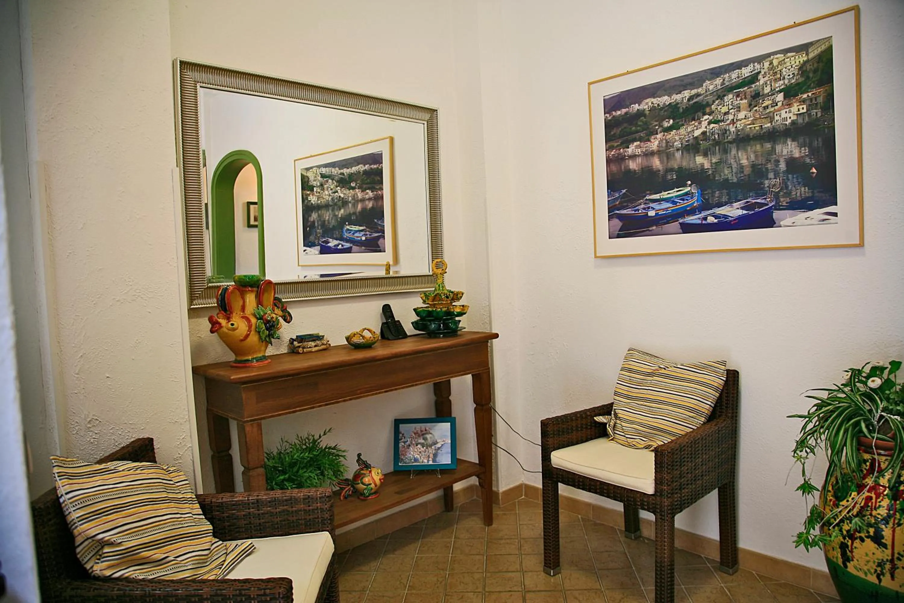 Lobby or reception in B&B La Veduta