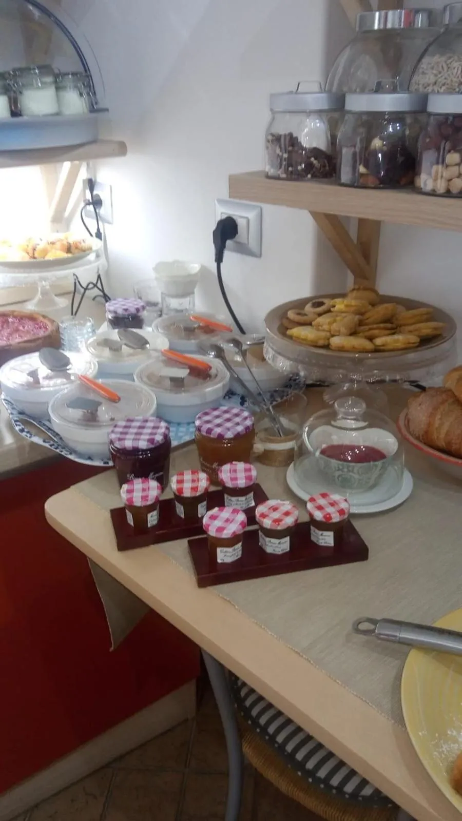 Food and drinks in B&B La Veduta