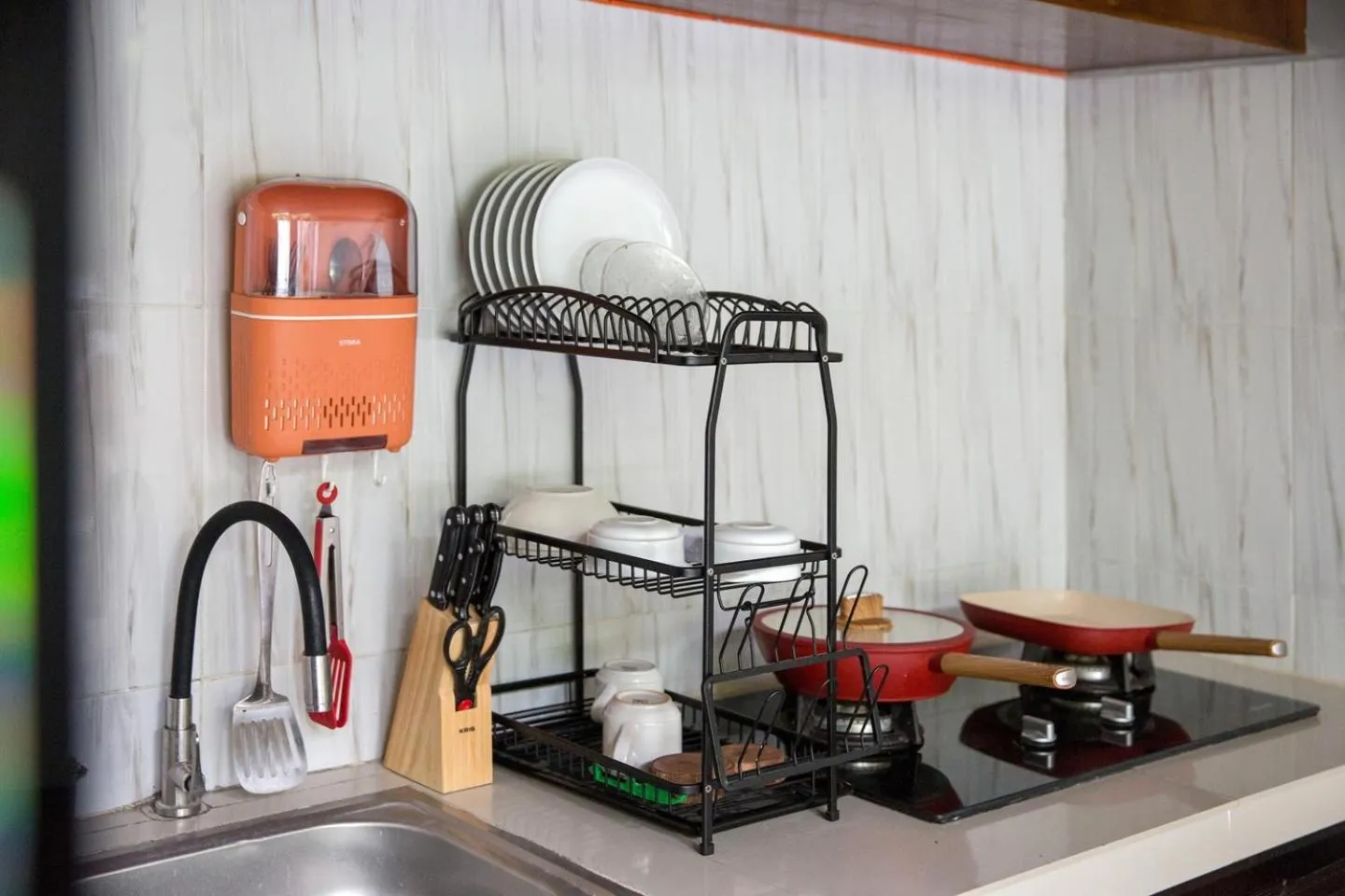 Kitchen or kitchenette in Tamyang Ubud Villas