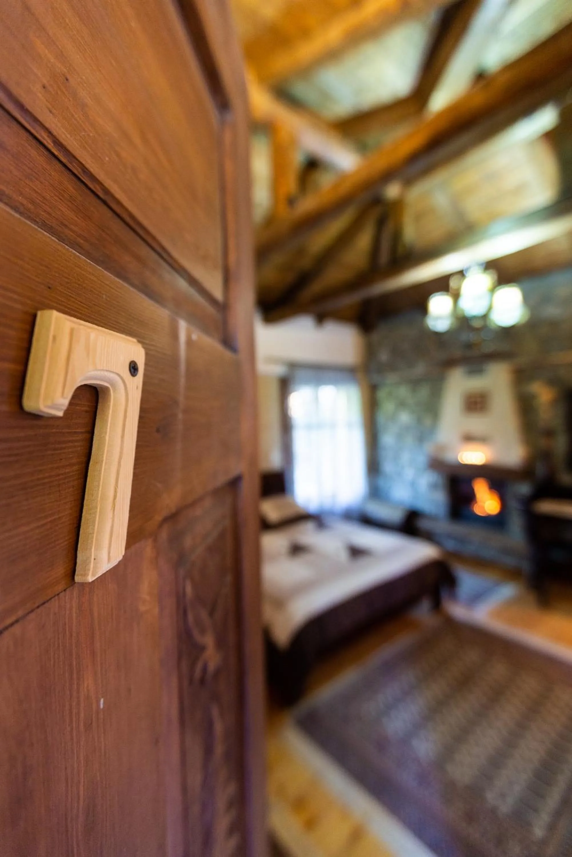 Bed in La Moara Boutique Hotel