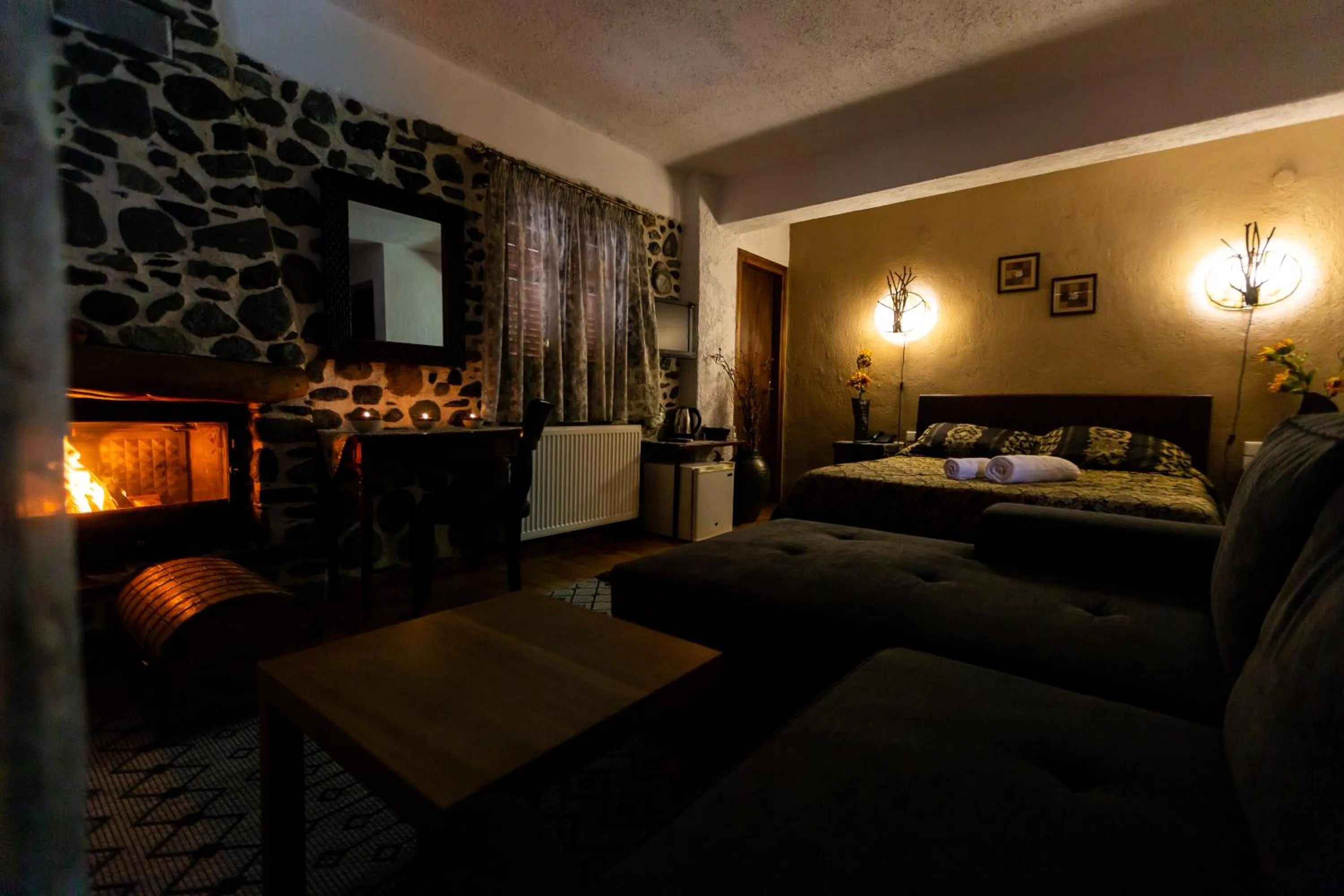 Bed in La Moara Boutique Hotel