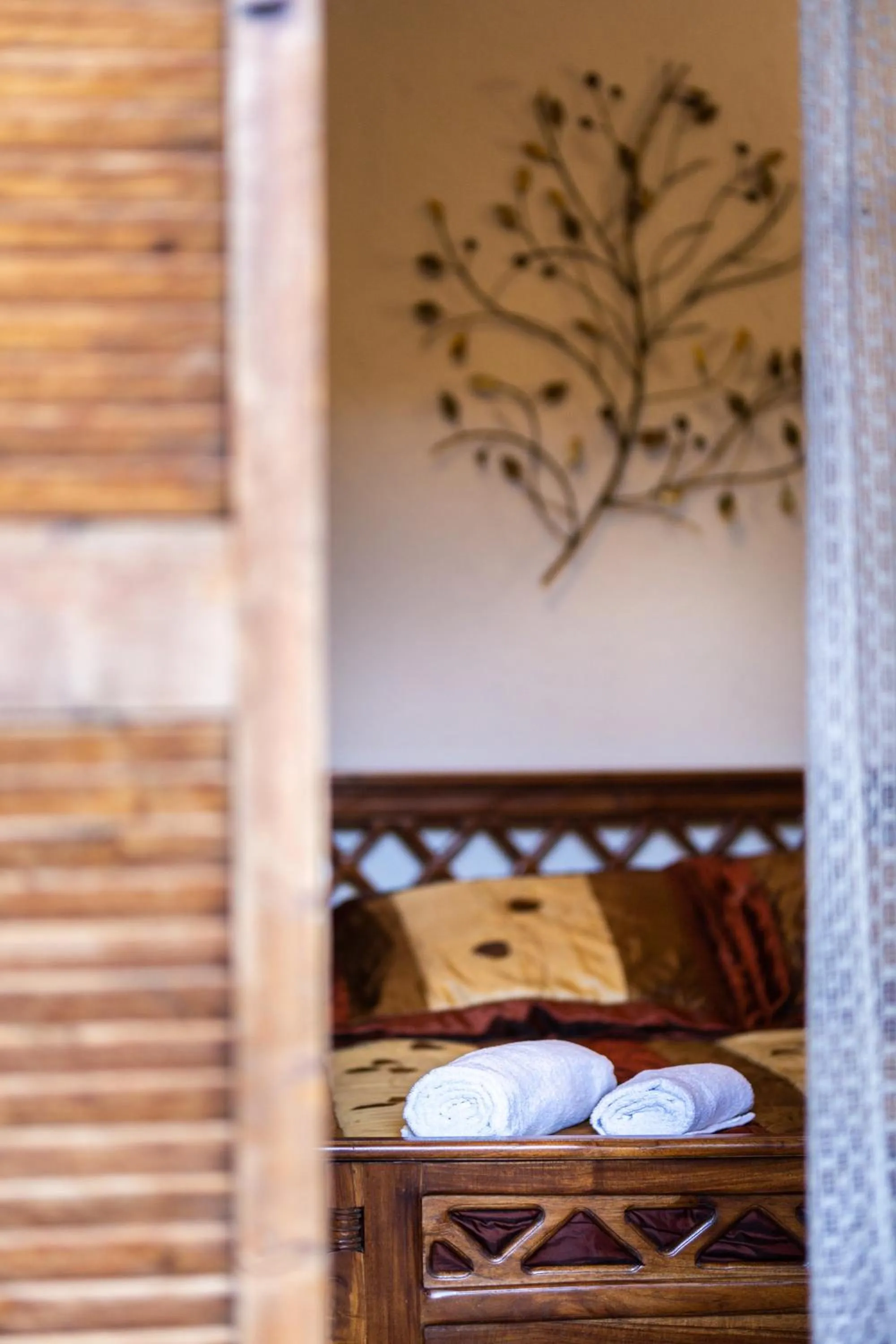 Bed in La Moara Boutique Hotel