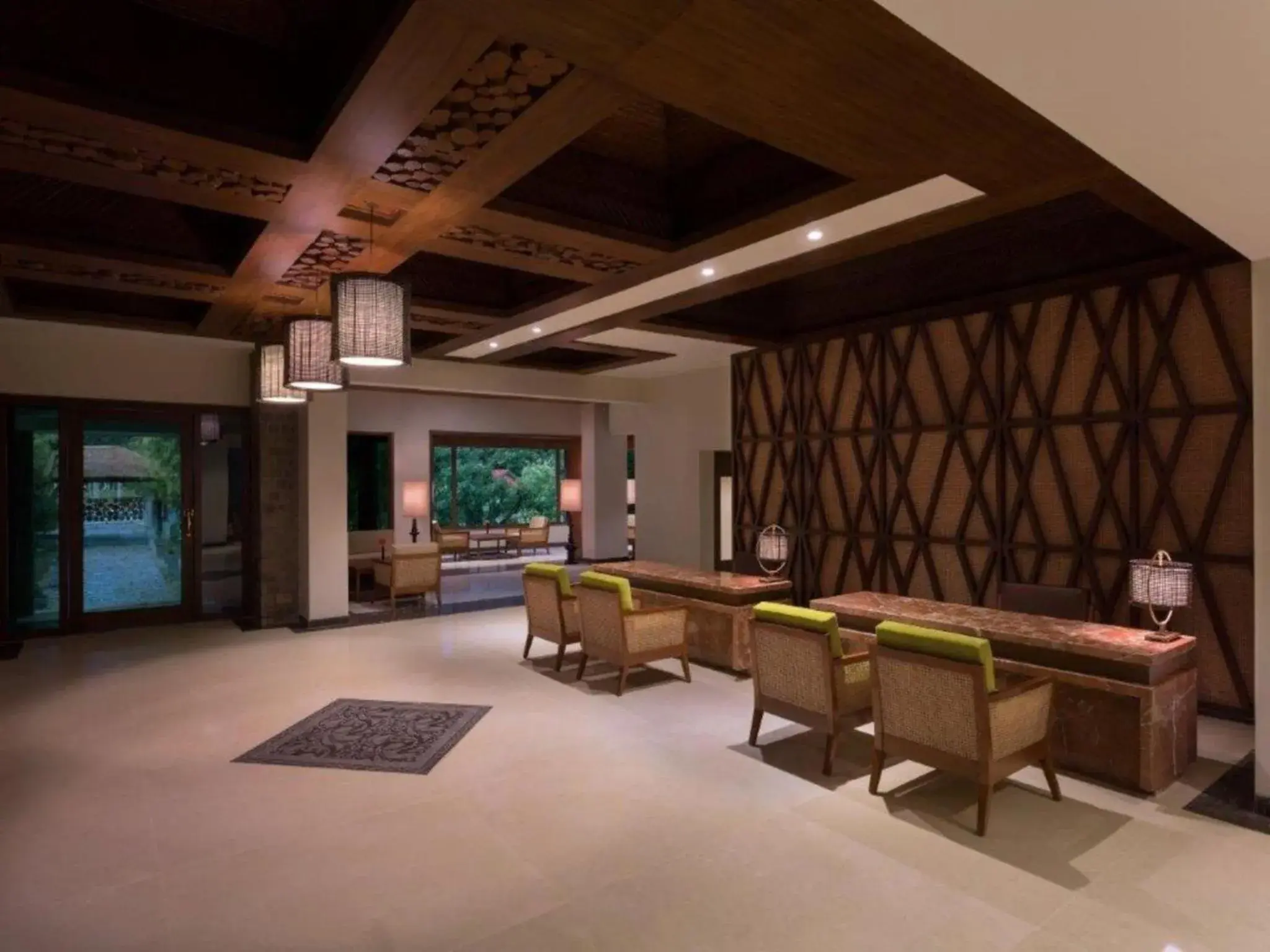 Lobby or reception in Taj Corbett Resort and Spa Uttarakhand Lobby or reception in Taj Corbett Resort and Spa Uttarakhand